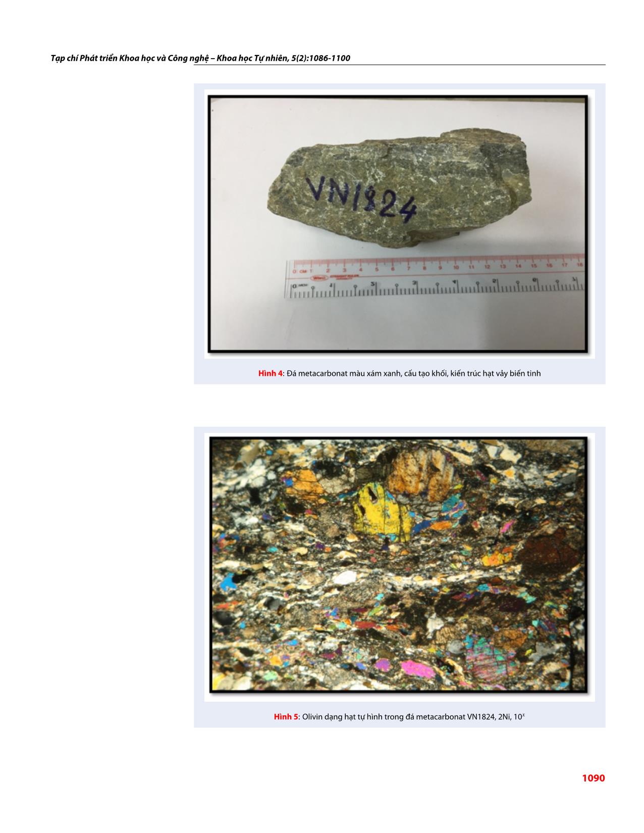 Đặc điểm thành phần khoáng vật trong đá metacarbonat khu vực Sa Thầy, Kon Tum và khả năng ứng dụng của metacarbonat trong đá mỹ nghệ trang 5