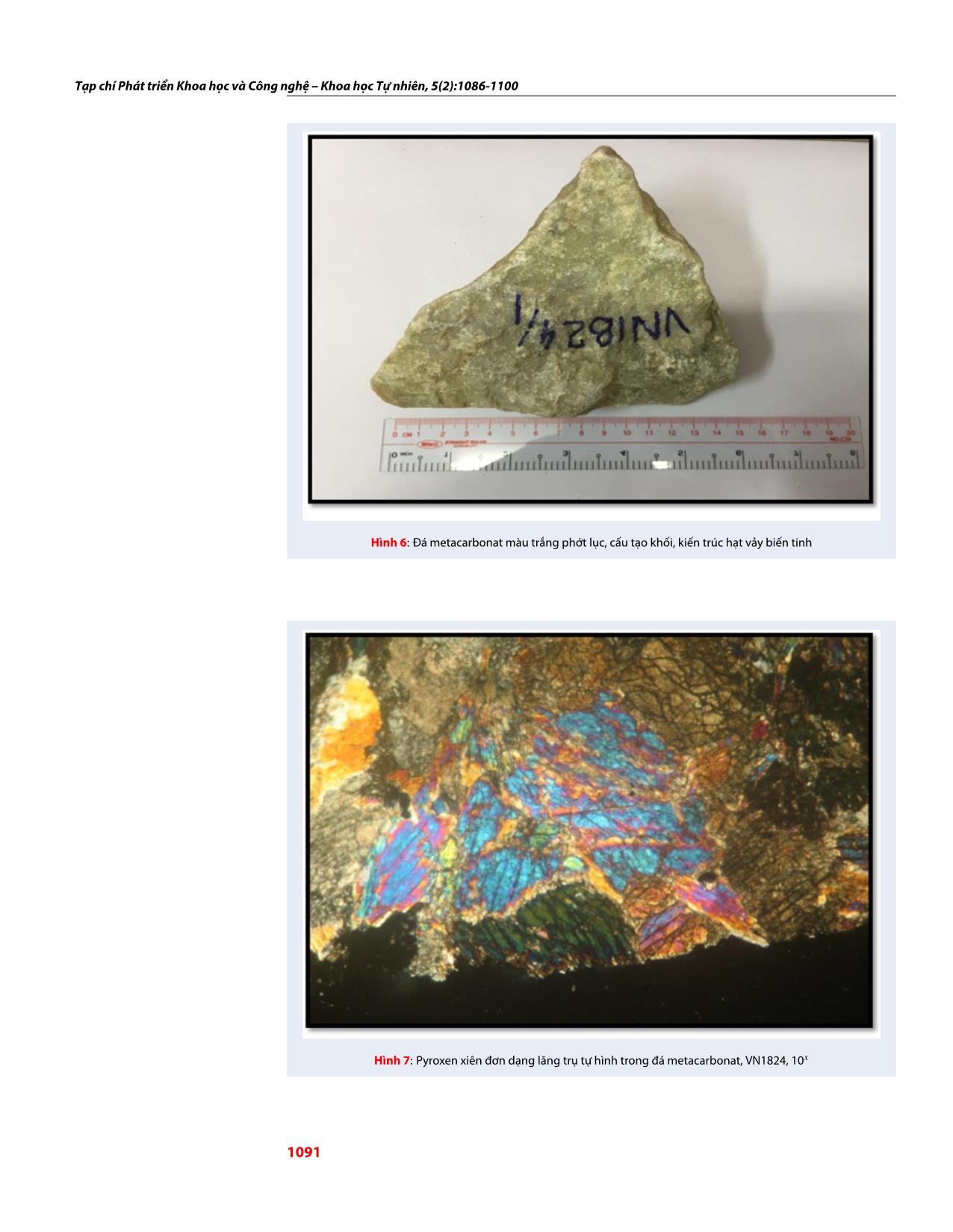 Đặc điểm thành phần khoáng vật trong đá metacarbonat khu vực Sa Thầy, Kon Tum và khả năng ứng dụng của metacarbonat trong đá mỹ nghệ trang 6