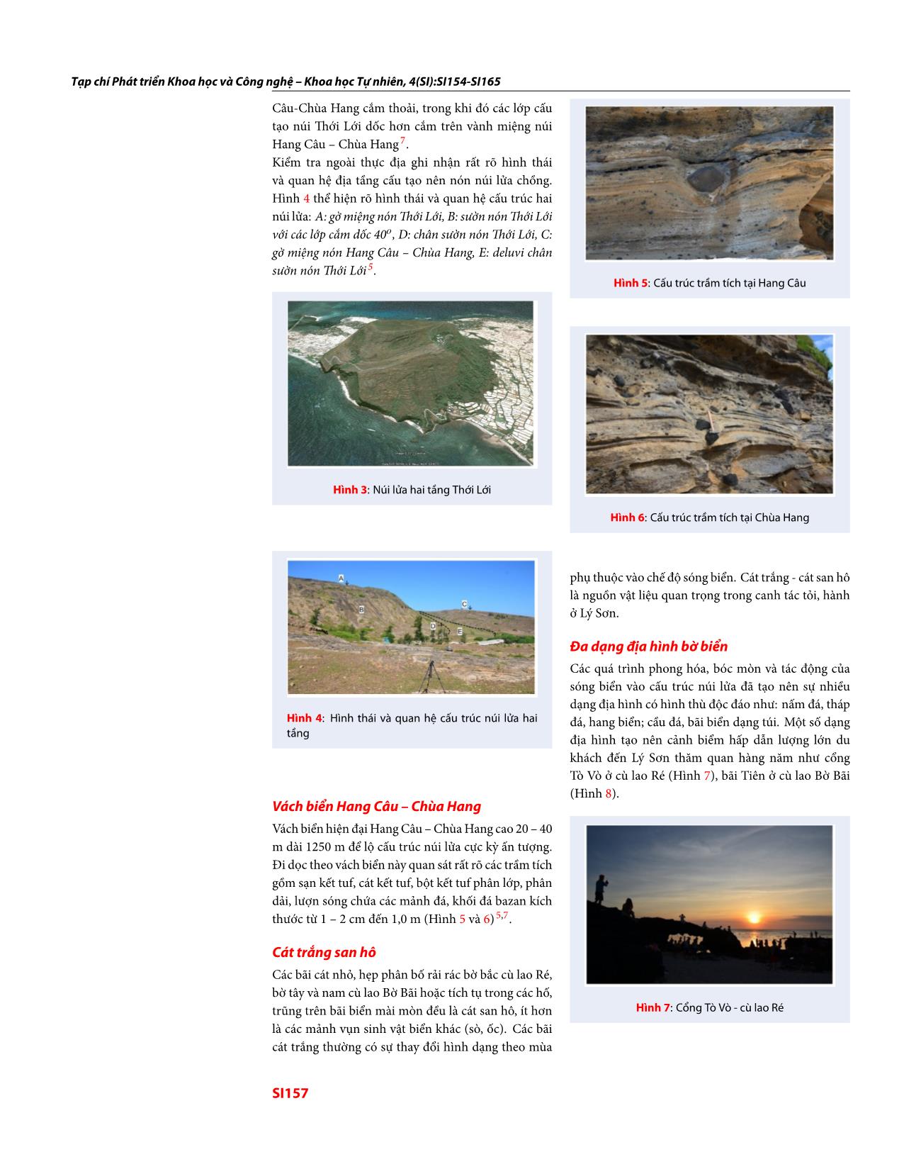 Đặc thù địa học tại các công viên địa chất tiềm năng thuộc dải ven biển Nam Trung bộ, Việt Nam trang 4