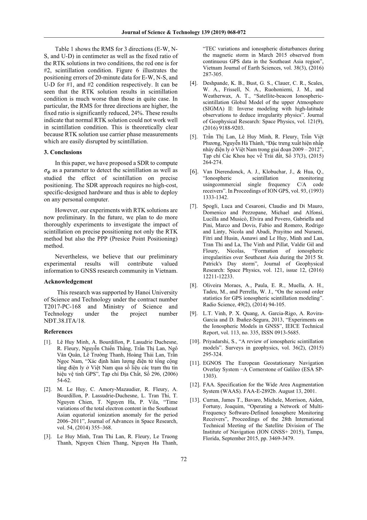 Effect of Ionospheric Scintillation on Precise Positioning Solutions in Vietnam trang 5