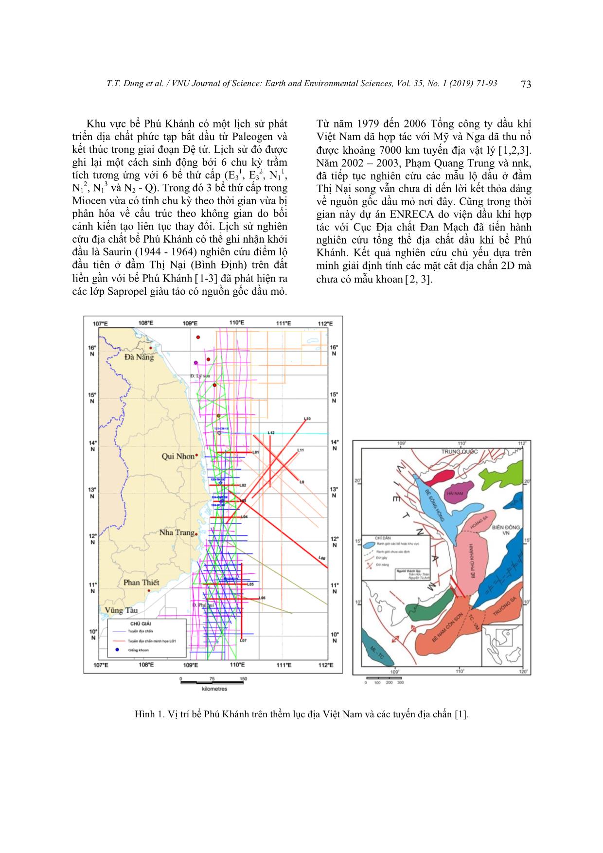 Tiến hóa cấu trúc địa chất và môi trường trầm tích Miocen khu vực bể phú khánh trang 3
