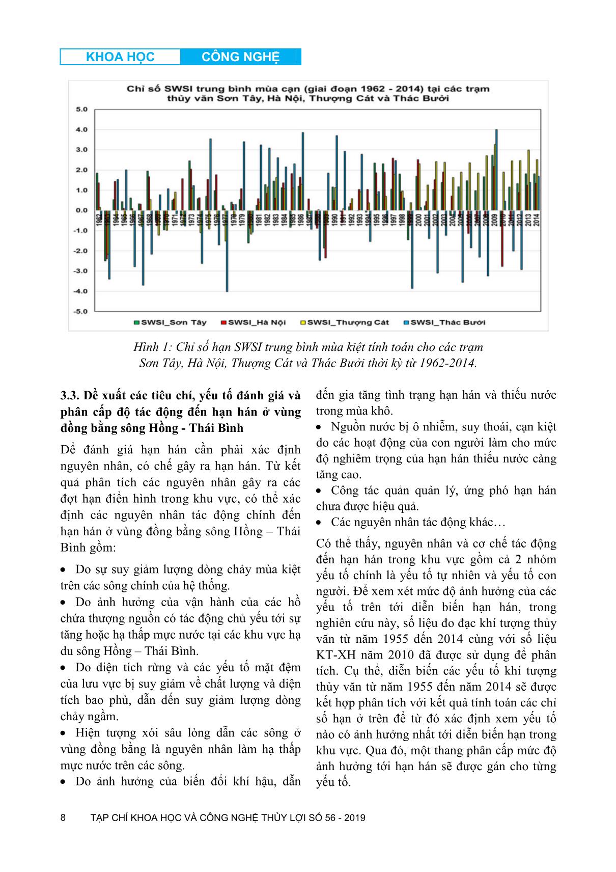 Đánh giá diễn biến hạn hán và phân cấp độ yếu tố tác động đến hạn thủy văn ở vùng đồng bằng sông Hồng - Thái bình trang 8