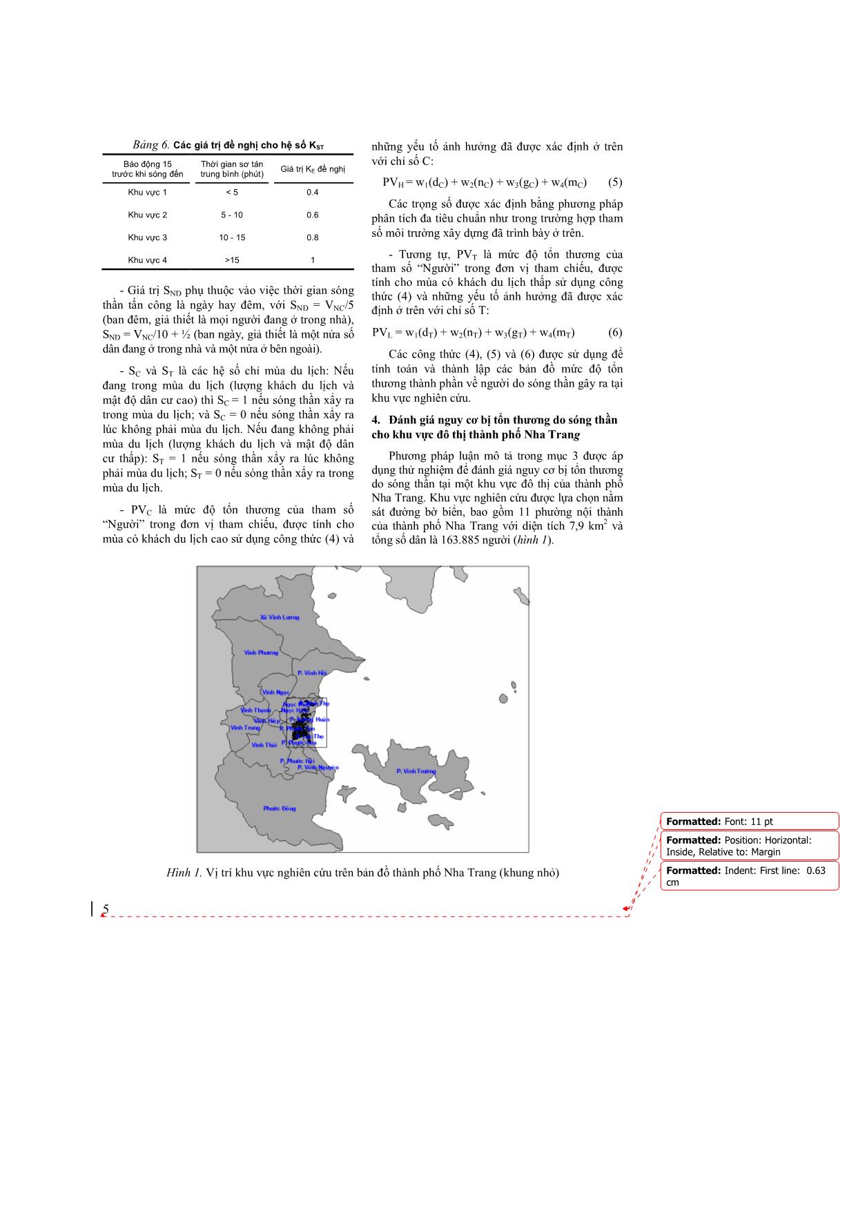 Đánh giá nguy cơ bị tổn thương do sóng thần cho khu vực đô thị thành phố Nha Trang trang 5