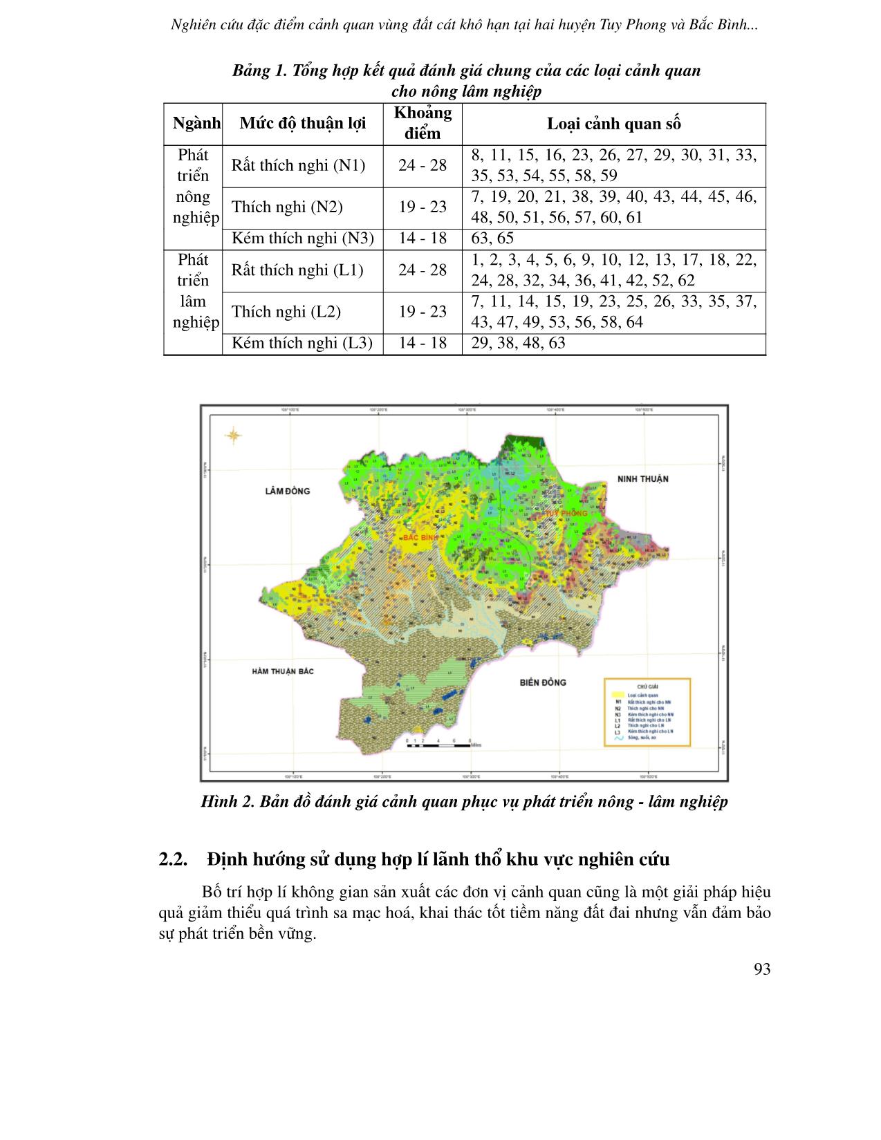 Nghiên cứu đặc điểm cảnh quan vùng đất cát khô hạn tại hai huyện Tuy Phong và Bắc Bình tỉnh Bình Thuận nhằm phục vụ sử dụng đất bền vững trang 4