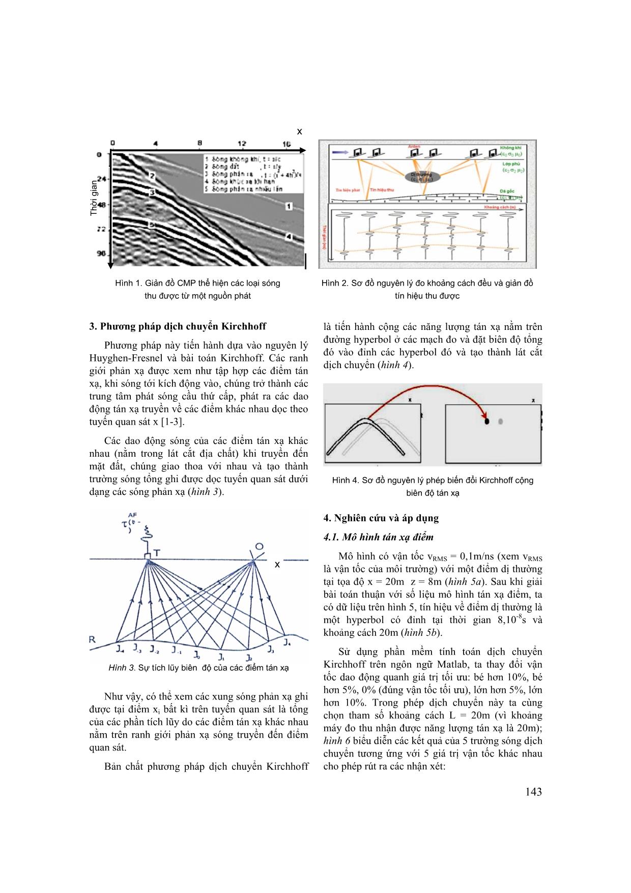 Nghiên cứu dịch chuyển kirchhoff để xác định mô hình vận tốc trong phương pháp điện từ tần số cao trang 2