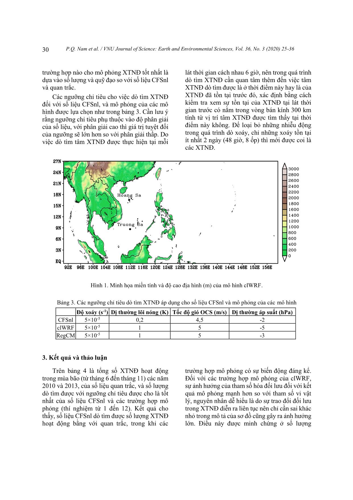 Nghiên cứu độ nhạy của sơ đồ tham số hóa vật lý trong mô hình khí hậu khu vực đối với mô phỏng hoạt động của xoáy thuận nhiệt đới trên Tây Bắc Thái Bình Dương và Biển Đông trang 6