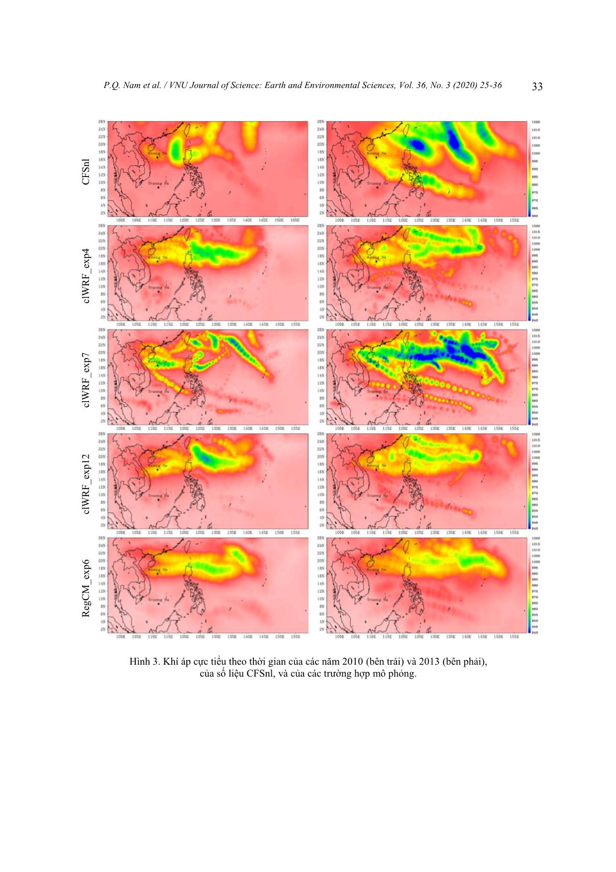 Nghiên cứu độ nhạy của sơ đồ tham số hóa vật lý trong mô hình khí hậu khu vực đối với mô phỏng hoạt động của xoáy thuận nhiệt đới trên Tây Bắc Thái Bình Dương và Biển Đông trang 9