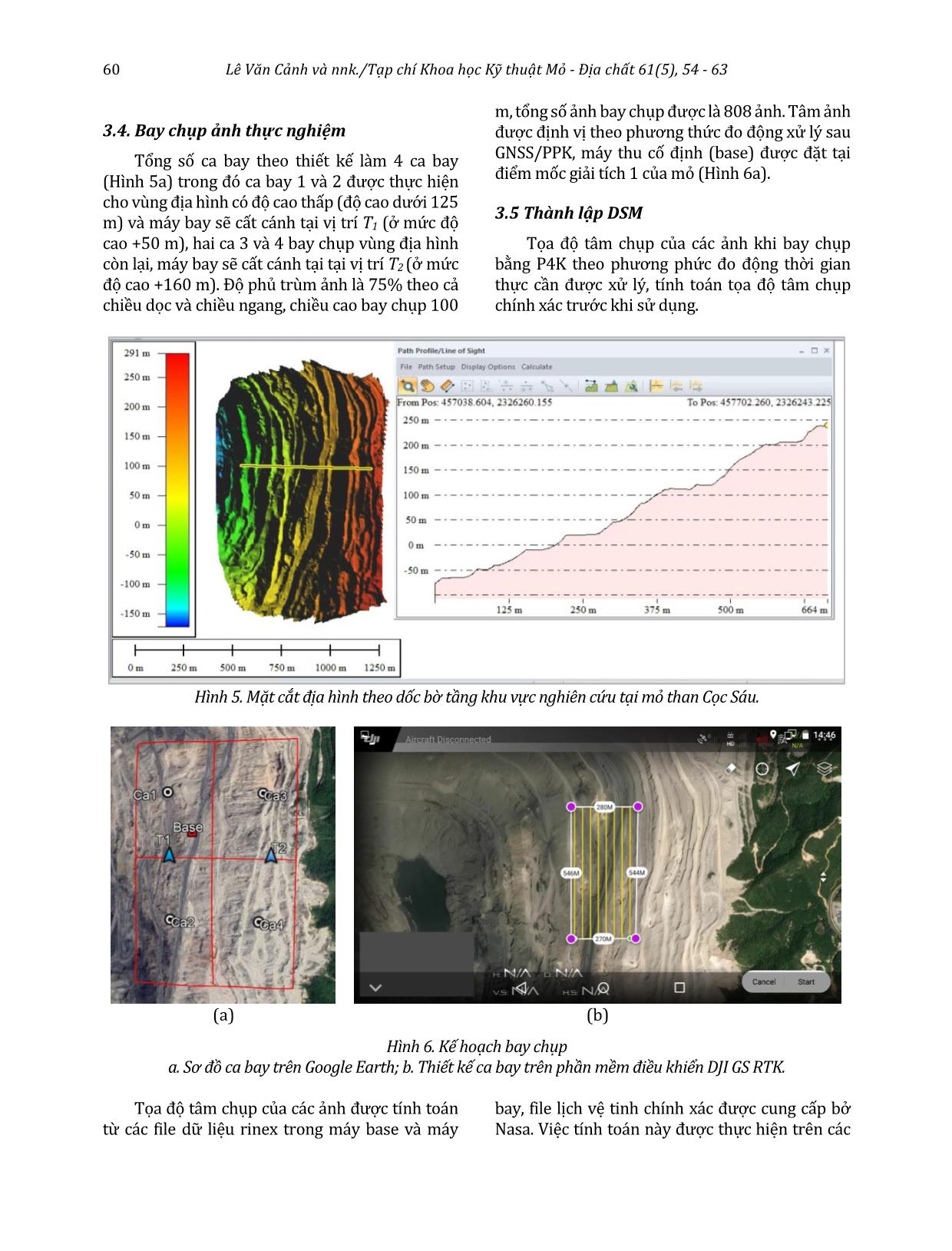 Nghiên cứu lựa chọn vị trí cất cánh cho thiết bị bay không người lái tích hợp GNSS động phục vụ đo vẽ thành lập bản đồ địa hình tỷ lệ lớn cho các mỏ lộ thiên trang 7
