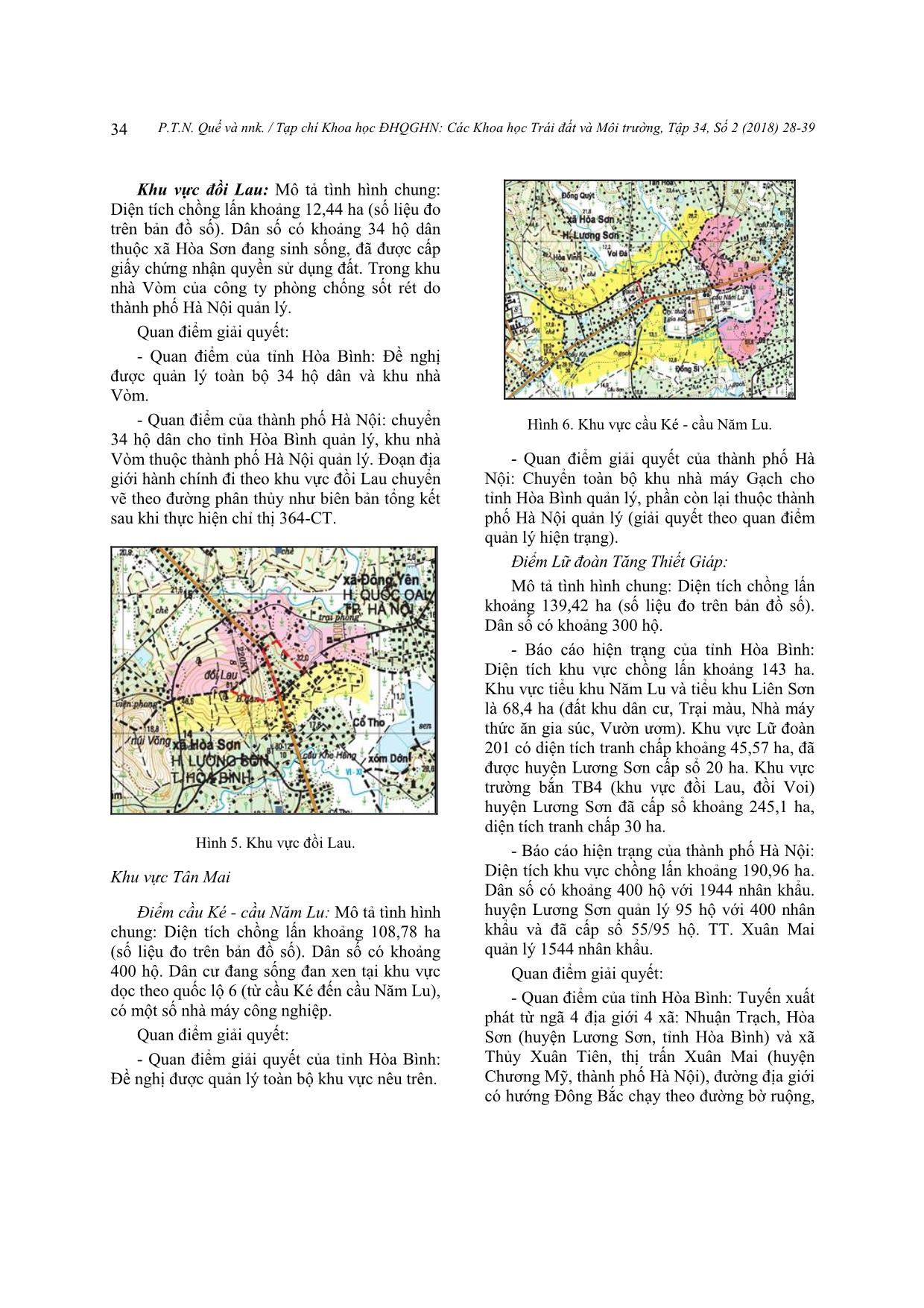 Nghiên cứu phương thức giải quyết tranh chấp đất đai liên quan đến địa giới hành chính khu vực giáp ranh giữa thành phố Hà Nội và tỉnh Hòa Bình trang 7