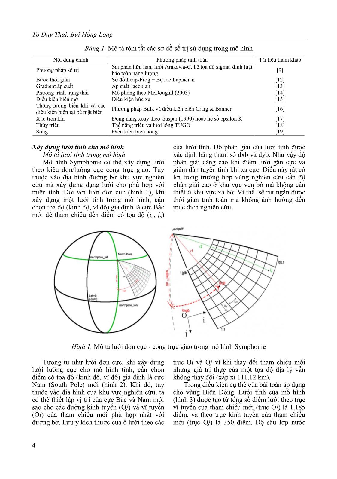 Nghiên cứu, ứng dụng mô hình Symphonie tính toán các quá trình thủy động lực trên Biển Đông trang 4