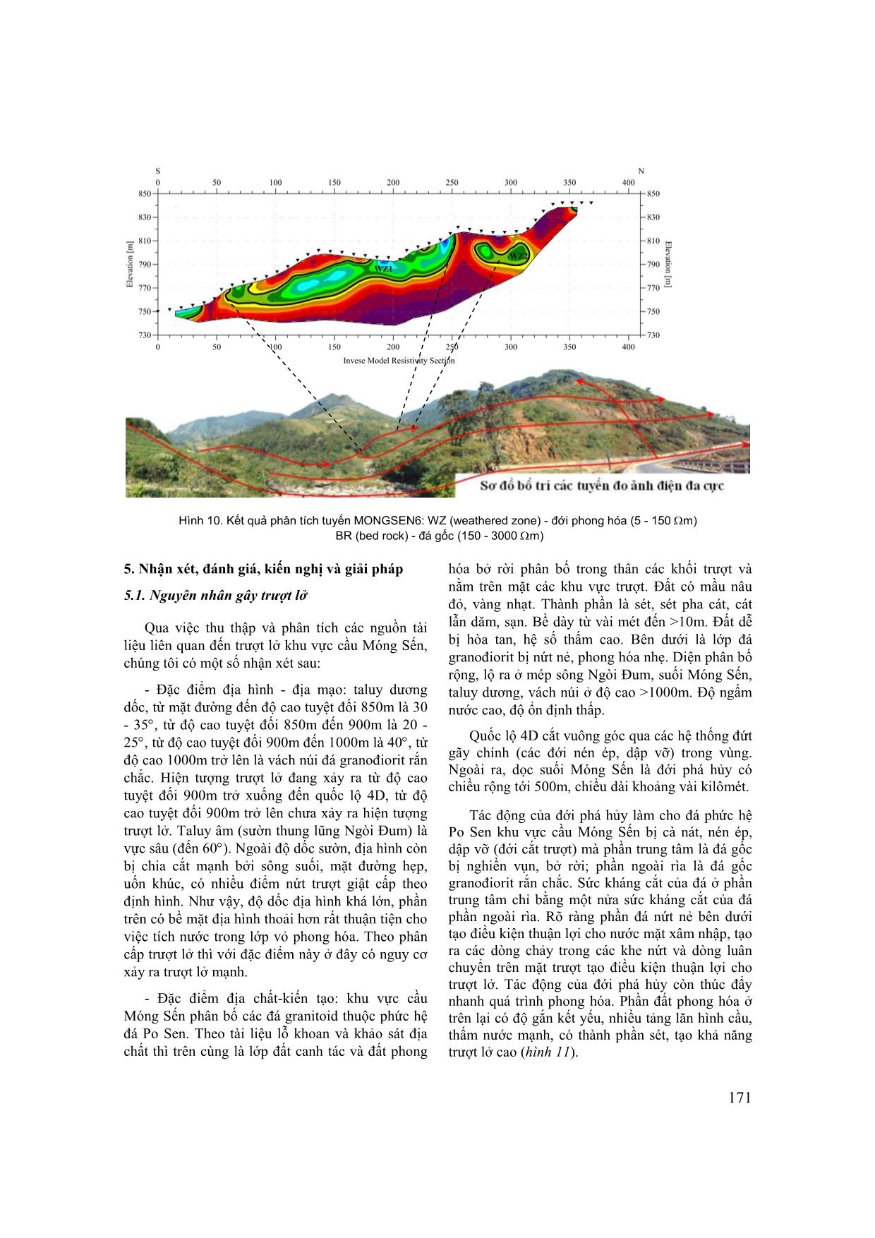 Nghiên cứu xác định nguyên nhân trượt lở khu vực cầu Móng Sến, tỉnh Lào Cai trang 8