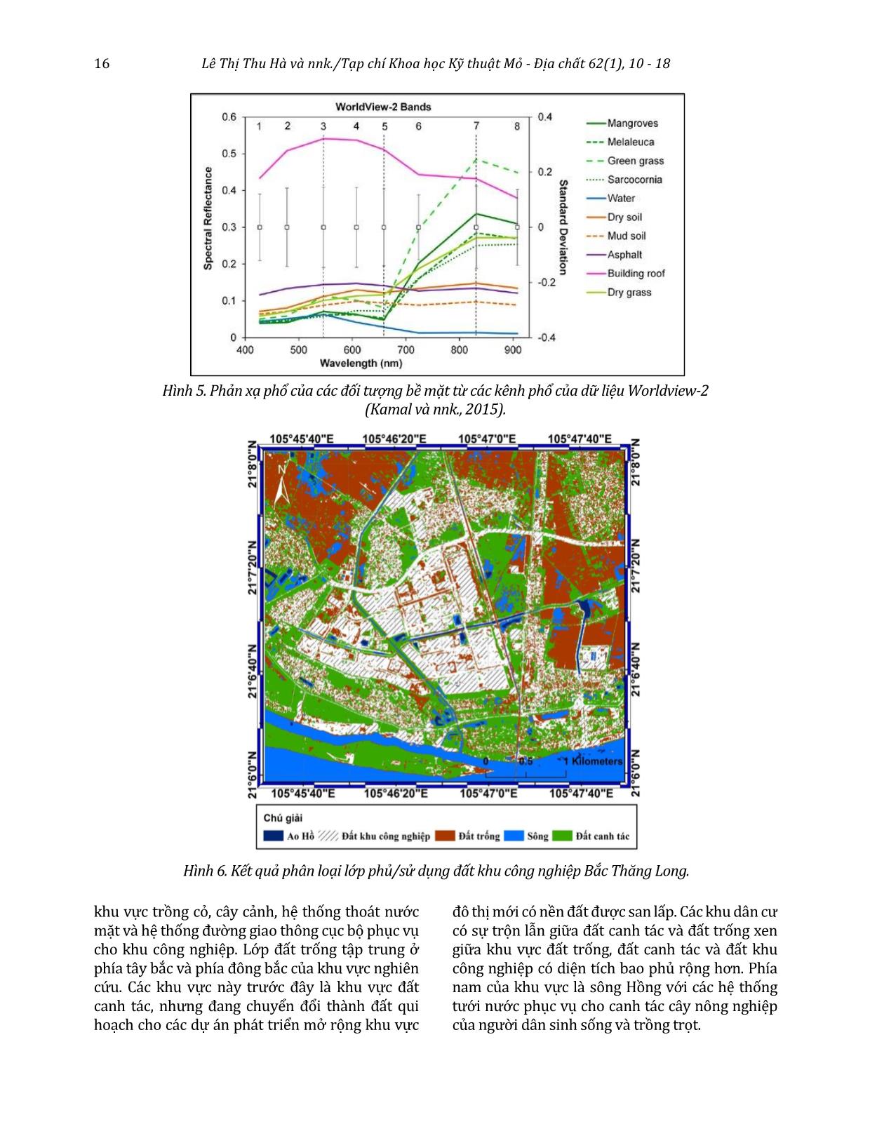 Phân loại lớp phủ bề mặt khu công nghiệp Bắc Thăng Long bằng phương pháp phân loại hướng đối tượng sử dụng dữ liệu ảnh vệ tinh độ phân giải cao Worldview-2 trang 7