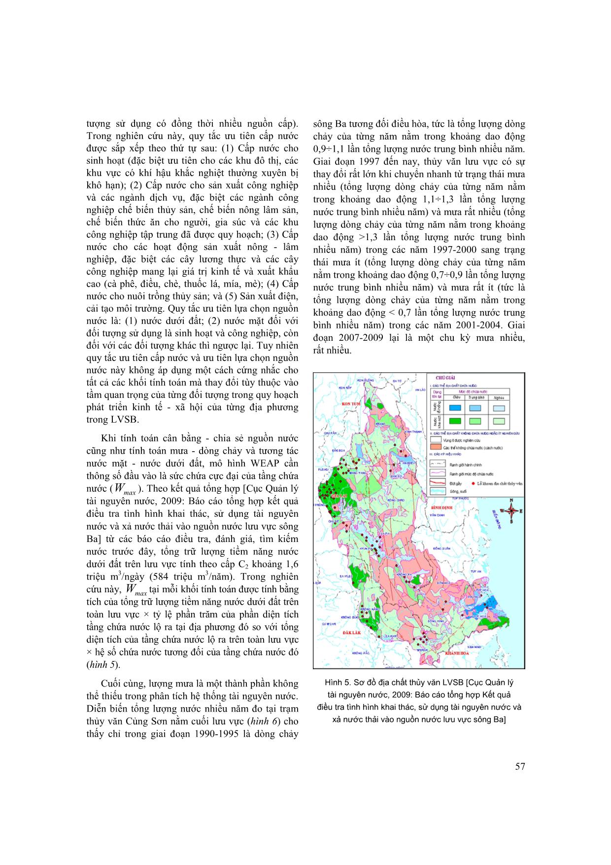 Phân tích hệ thống tài nguyên nước và đề xuất các giải pháp phân bổ hợp lý nguồn nước lưu vực sông ba trang 4