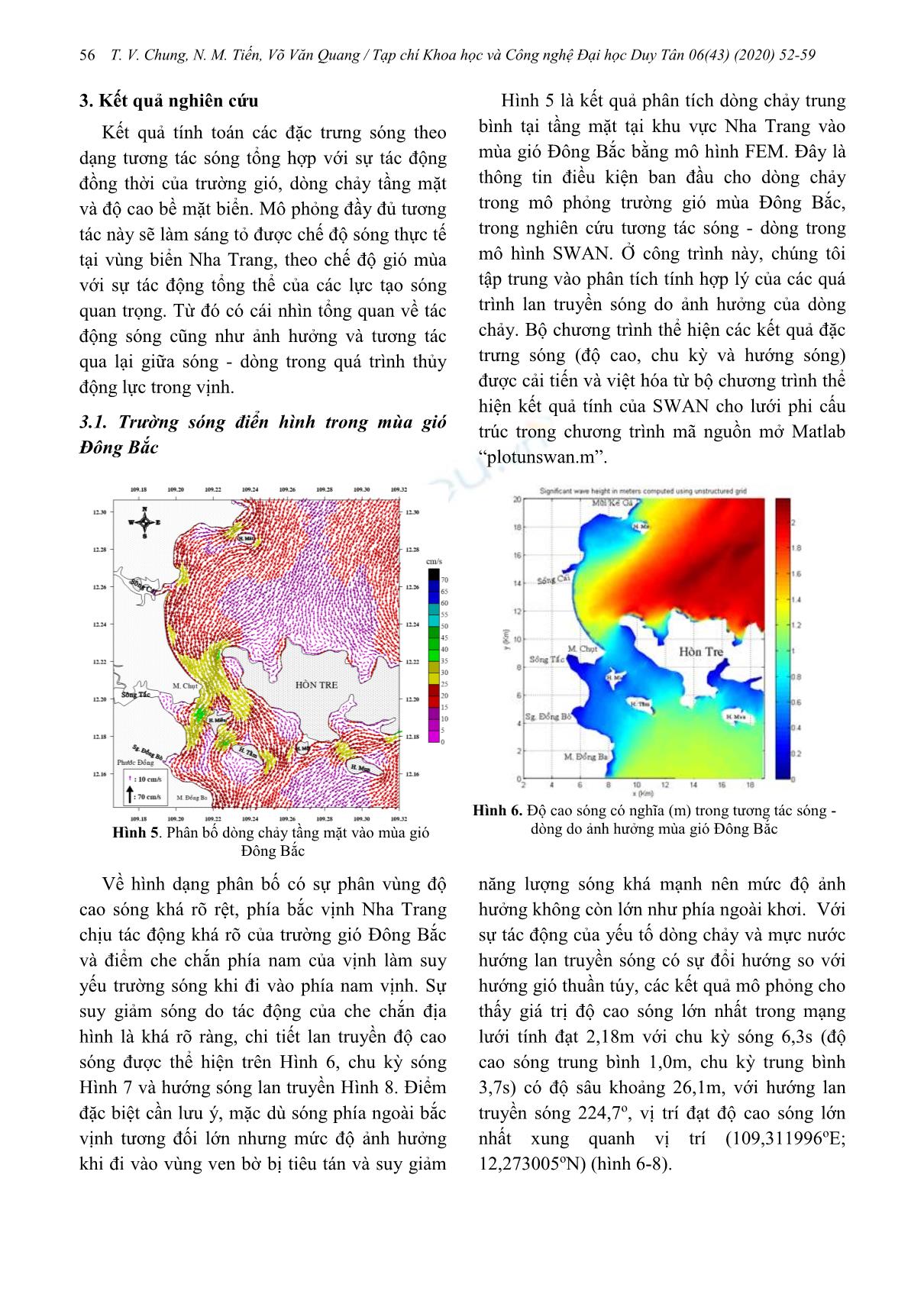 Phát triển mô hình sóng-dòng qua cặp mô hình FEM và SWAN tại vịnh Nha Trang trang 5