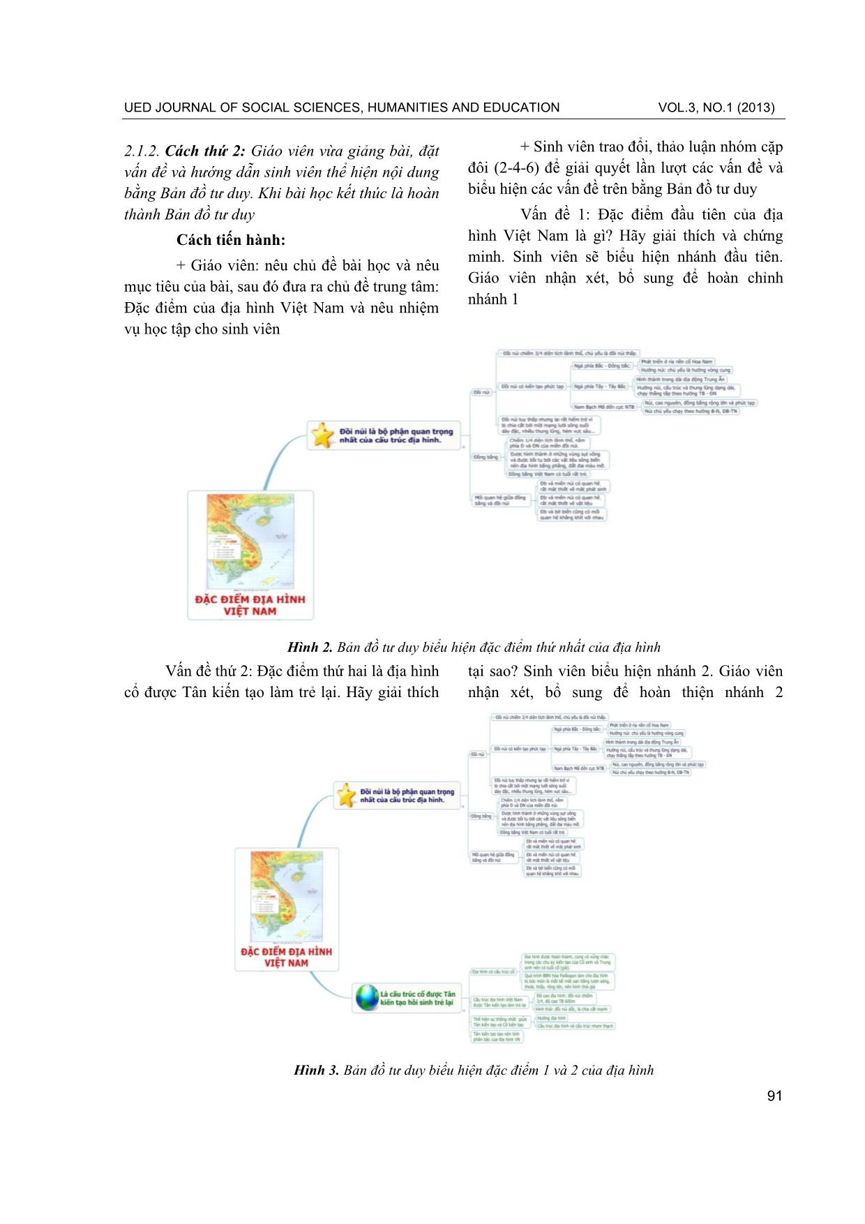 Phương pháp sử dụng bản đồ tư duy trong dạy học các học phần địa lí tự nhiên Việt Nam ở khoa Địa lí, trường đại học sư phạm - ĐHĐN trang 3