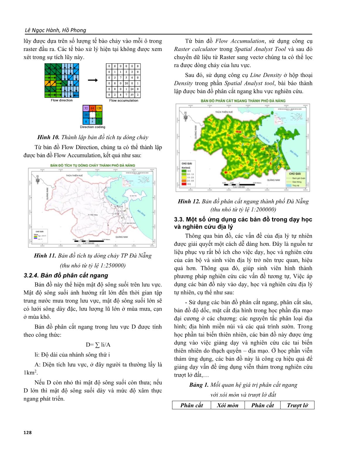 Phương pháp thành lập một số bản đồ địa mạo và thủy văn thành phố Đà Nẵng bằng ảnh viễn thám phục vụ dạy học và nghiên cứu trang 5
