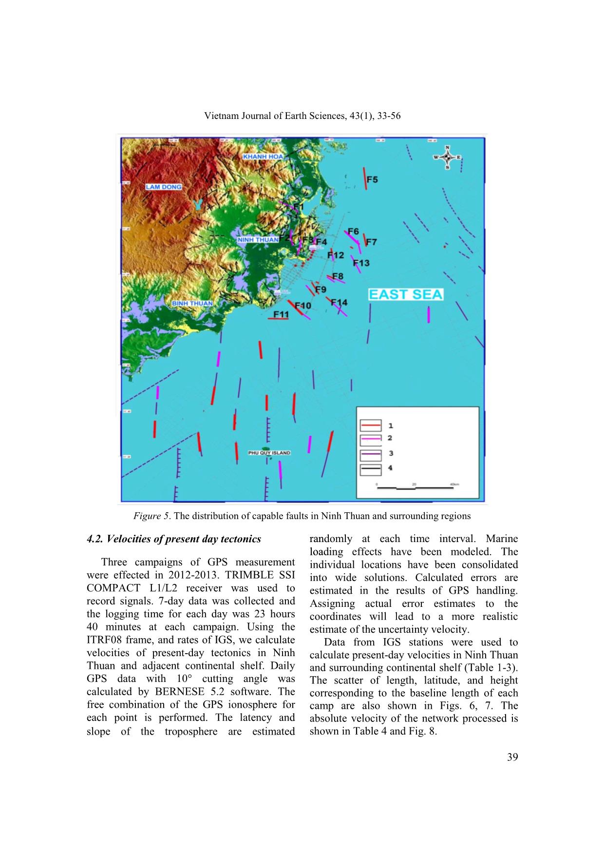 Pliocene - Present tectonics and strain rate in Ninh Thuan region and surrounding continental shelf trang 7