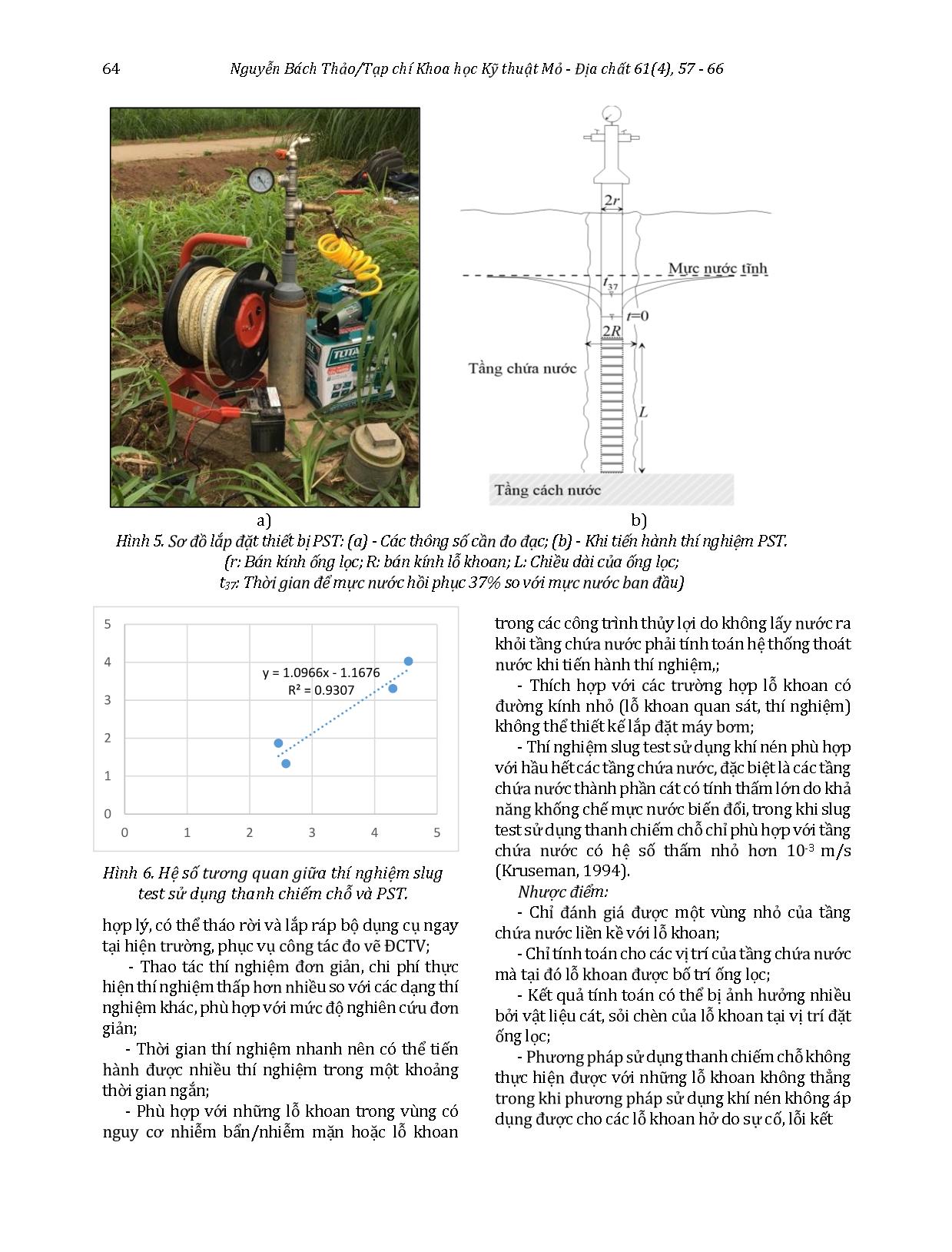 So sánh các phương pháp thí nghiệm slug test trong xác định hệ số thấm cho tầng Holocen vùng Đan Phượng trang 8