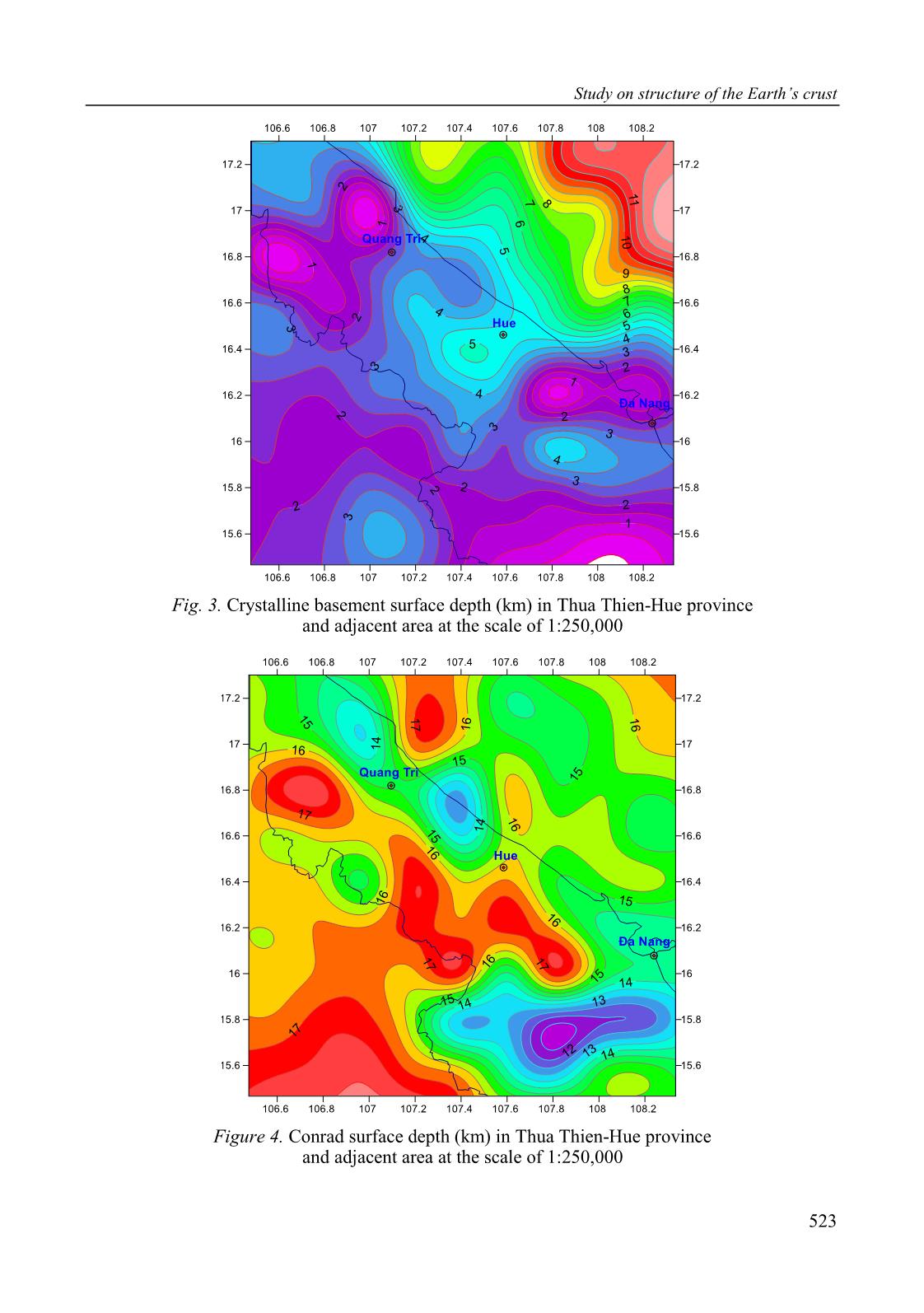Study on structure of the Earth’s crust in Thua Thien-Hue province and adjacent areas by using gravity and magnetic data in combination trang 7