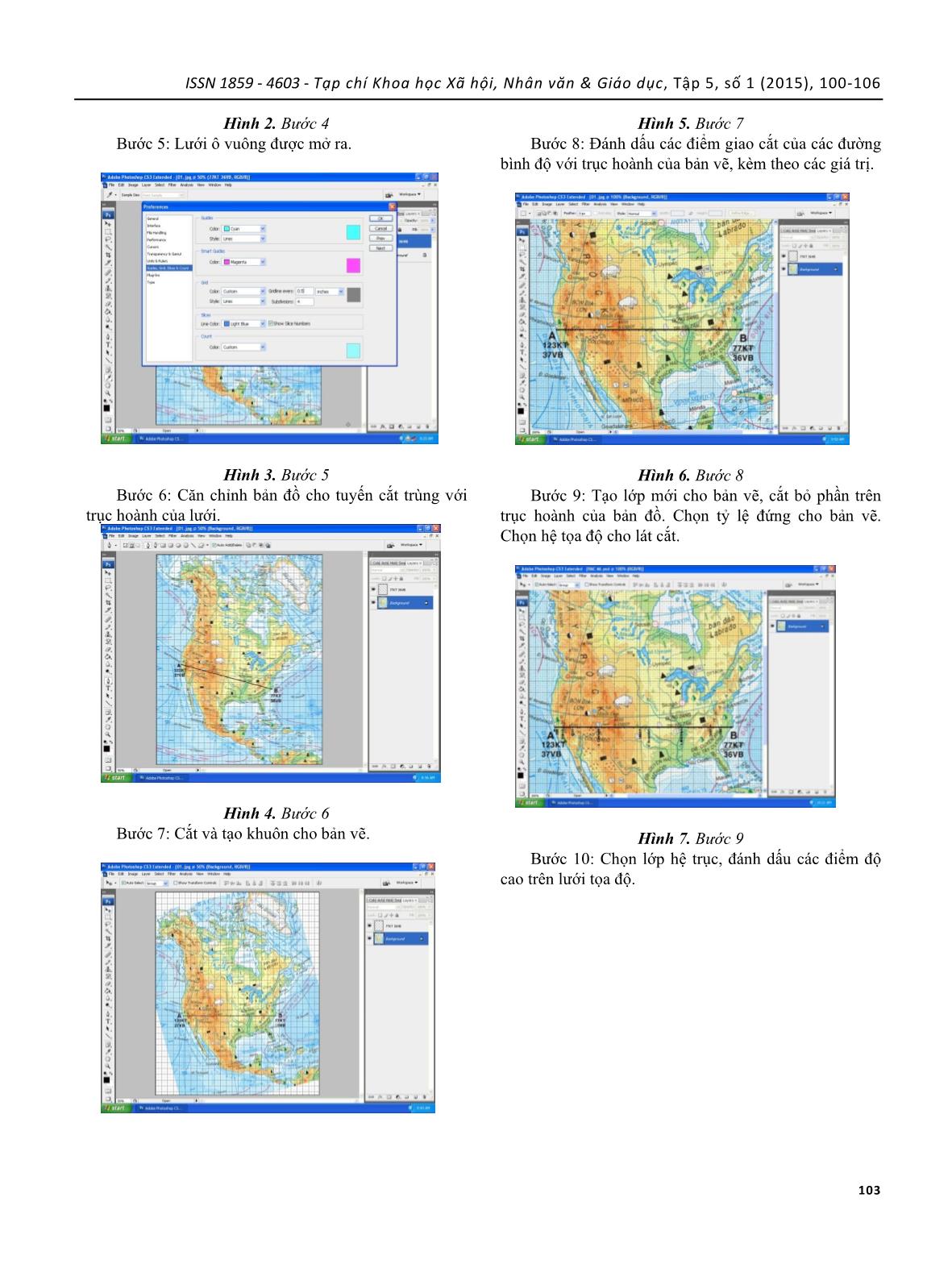 Sử dụng phần mềm Adobe Photoshop để xây dựng lát cắt địa hình trên bản đồ giấy, phục vụ việc học tập và nghiên cứu Địa lý tự nhiên trang 4