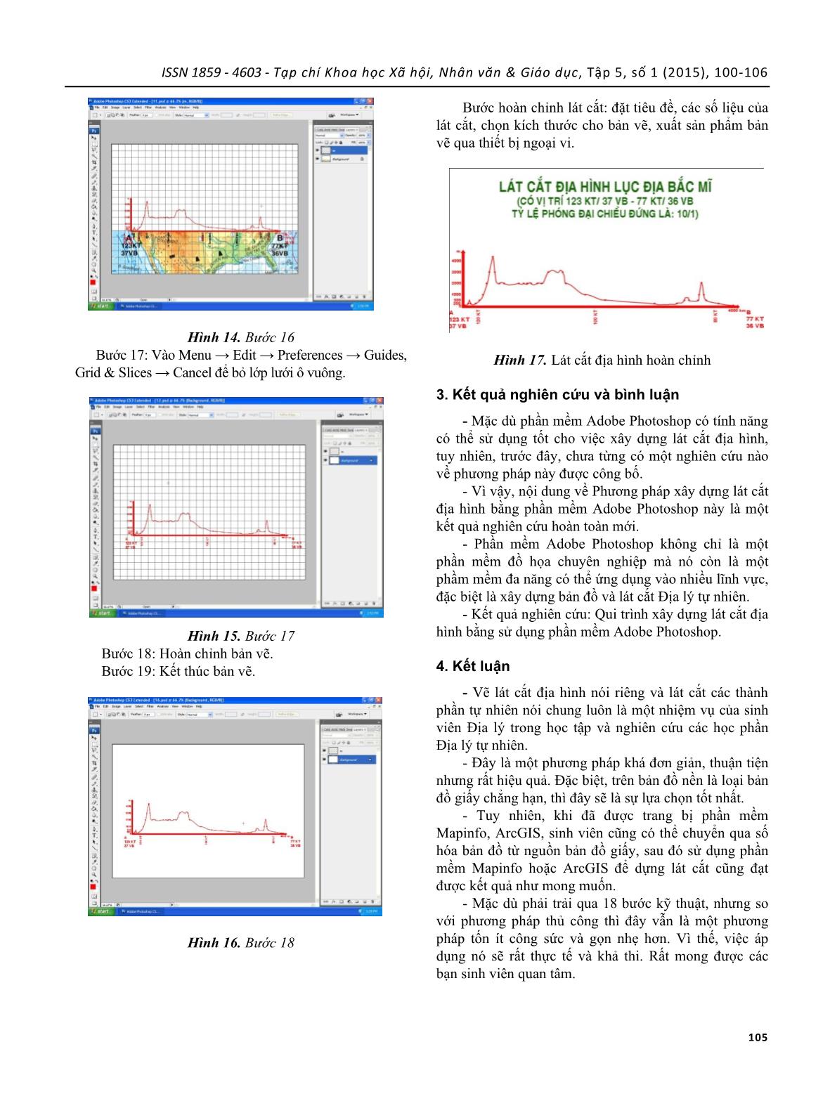 Sử dụng phần mềm Adobe Photoshop để xây dựng lát cắt địa hình trên bản đồ giấy, phục vụ việc học tập và nghiên cứu Địa lý tự nhiên trang 6