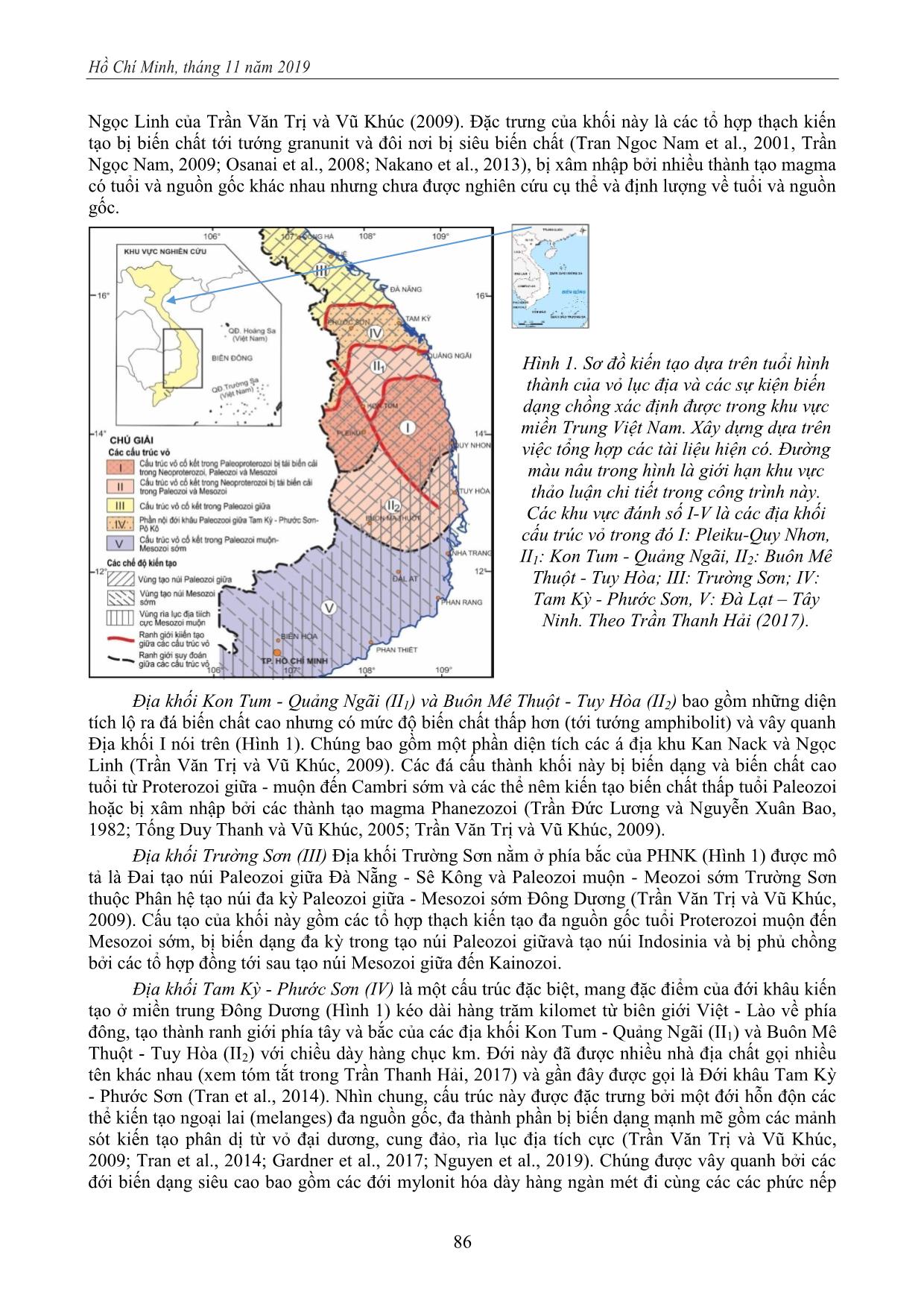 Sự tạo vỏ tiền Cambri trong phức hệ nhân biến chất Kon Tum (PNBK): bằng chứng và tồn tại cho một mô hình kiến tạo hiện đại trang 2