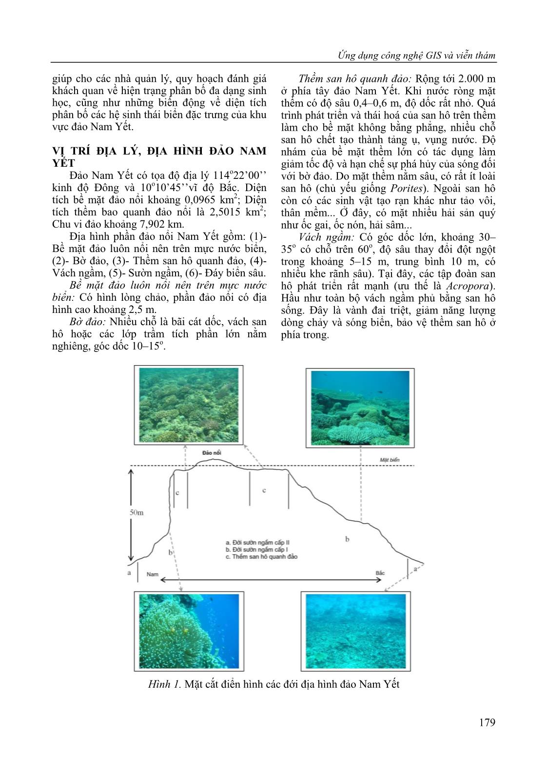 Study on spatial distribution of coral reefs in Nam Yet island by using GIS and remote sensing techniques trang 3