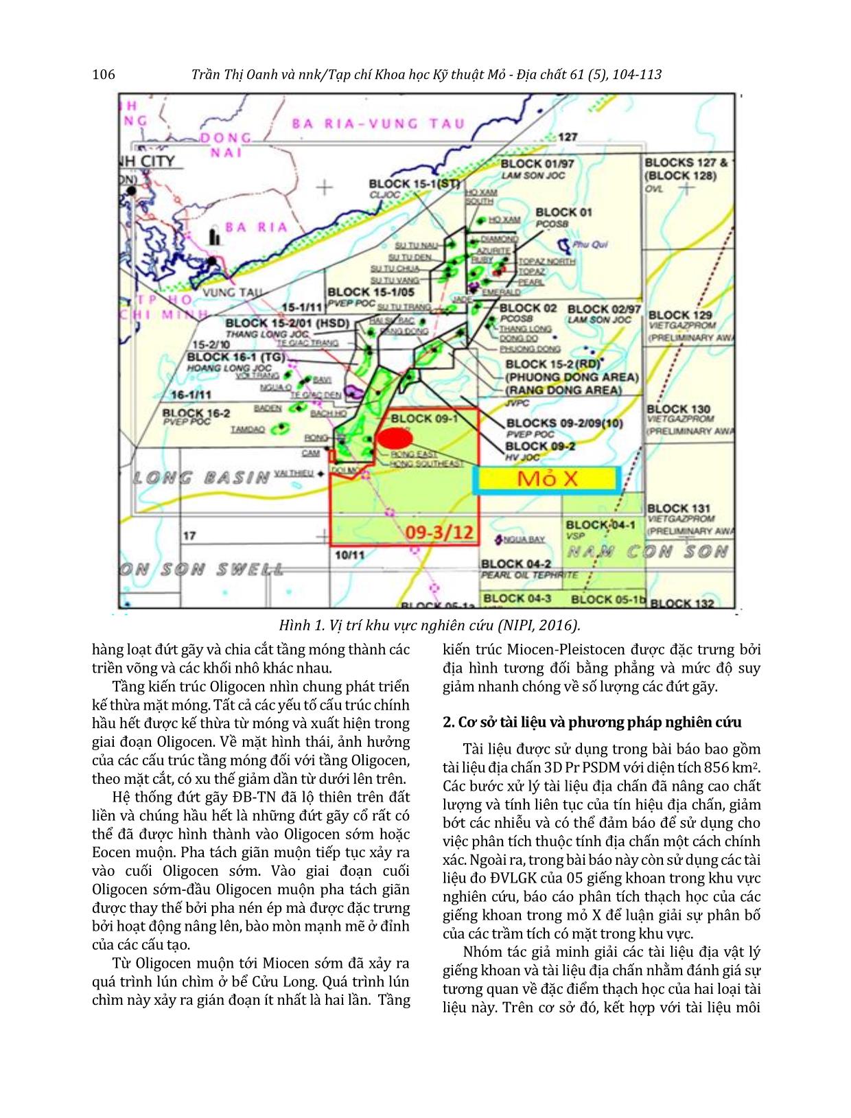 Ứng dụng mạng trí tuệ nhân tạo dự báo phân bố vật liệu núi lửa trong tập D, mỏ X, bể Cửu Long trang 3
