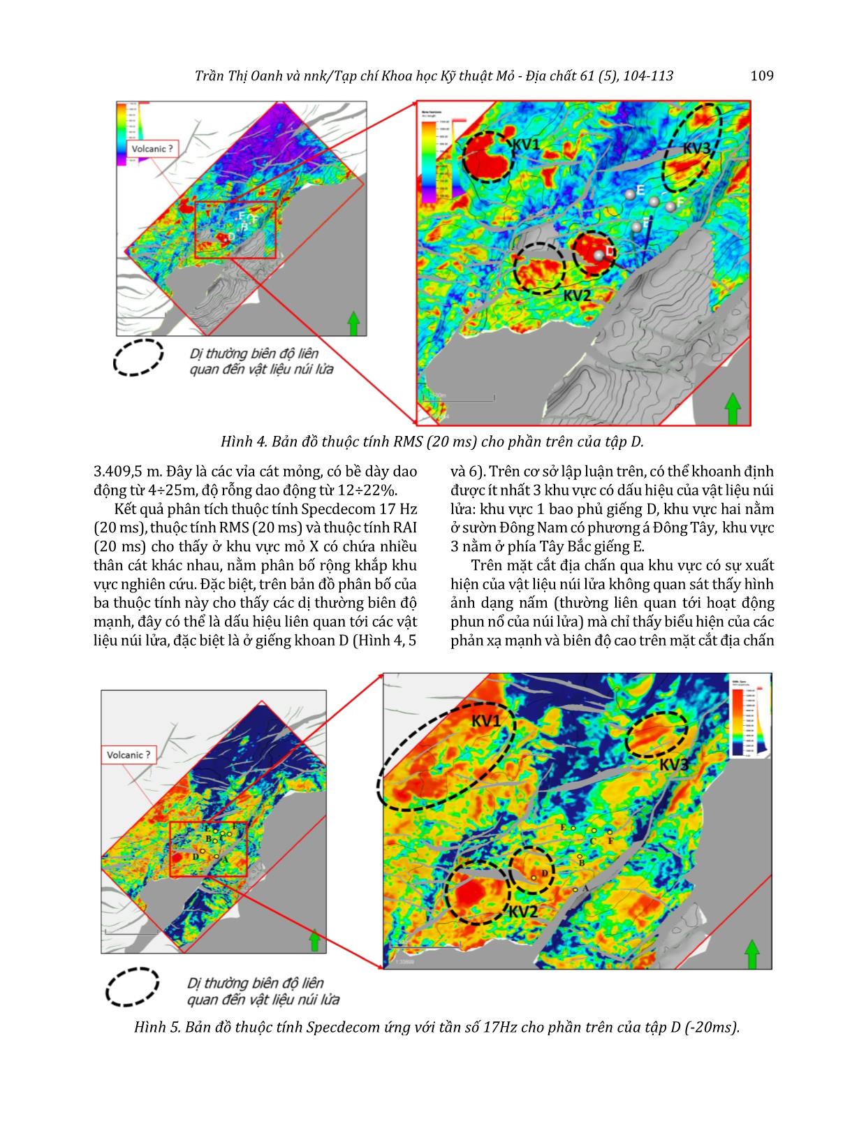 Ứng dụng mạng trí tuệ nhân tạo dự báo phân bố vật liệu núi lửa trong tập D, mỏ X, bể Cửu Long trang 6