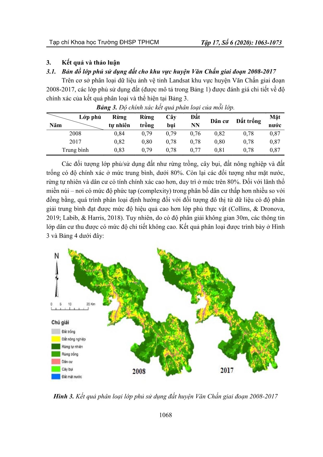 Ứng dụng viễn thám và độ đo cảnh quan trong phân tích xu thế biến động sử dụng đất khu vực huyện Văn Chấn, tỉnh Yên Bái giai đoạn 2008-2017 trang 6