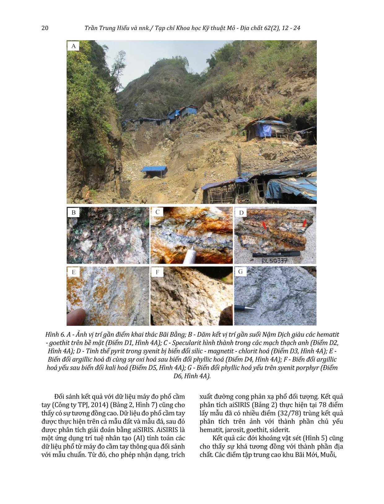 Xác định các đới biến đổi giàu khoáng vật sét và oxit sắt sử dụng ảnh Landsat 8 khu vực Pu Sam Cáp, Lai Châu trang 9