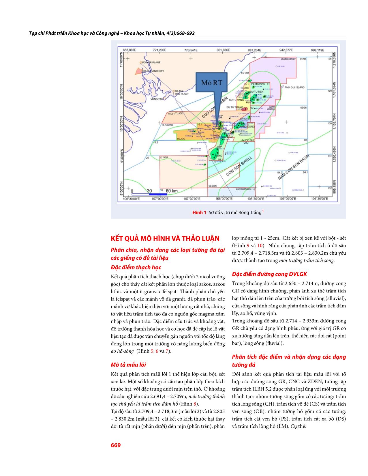 Xác định quy luật phân bố tướng đá cập nhật mô hình địa chất tập ILBH 5.2 Mioxen Hạ Mỏ Rồng Trắng, Lô 16-1 Bồn Trũng Cửu Long trang 2