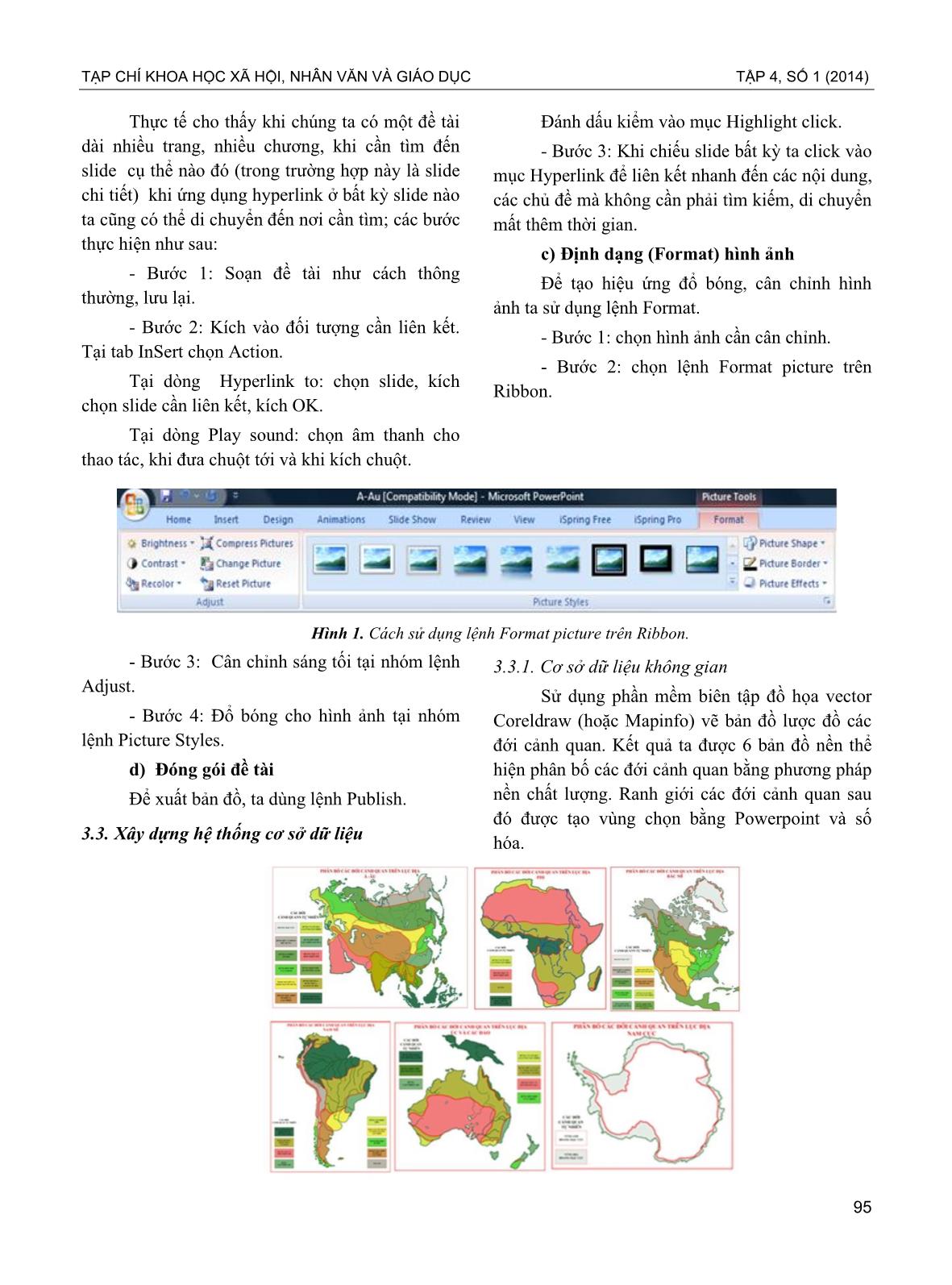 Xây dựng bản đồ điện tử phục vụ việc dạy và học bộ môn địa lý tự nhiên các lục địa trang 4