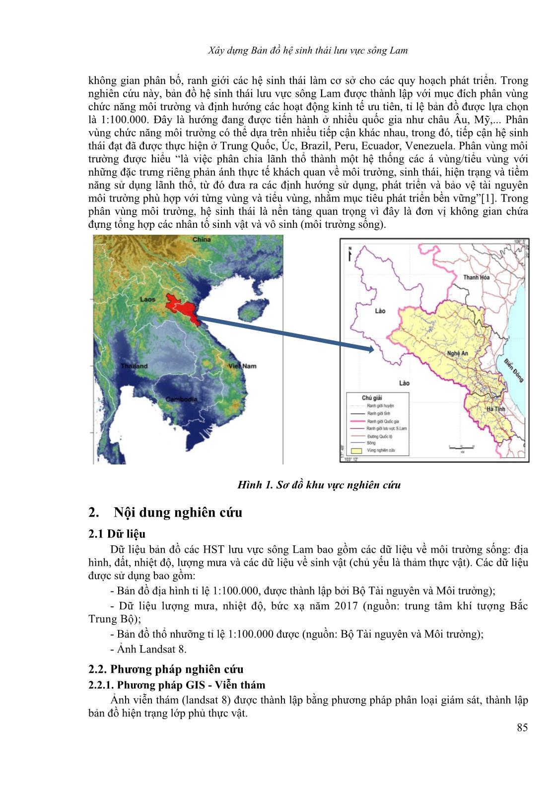 Xây dựng bản đồ hệ sinh thái lưu vực sông Lam trang 2