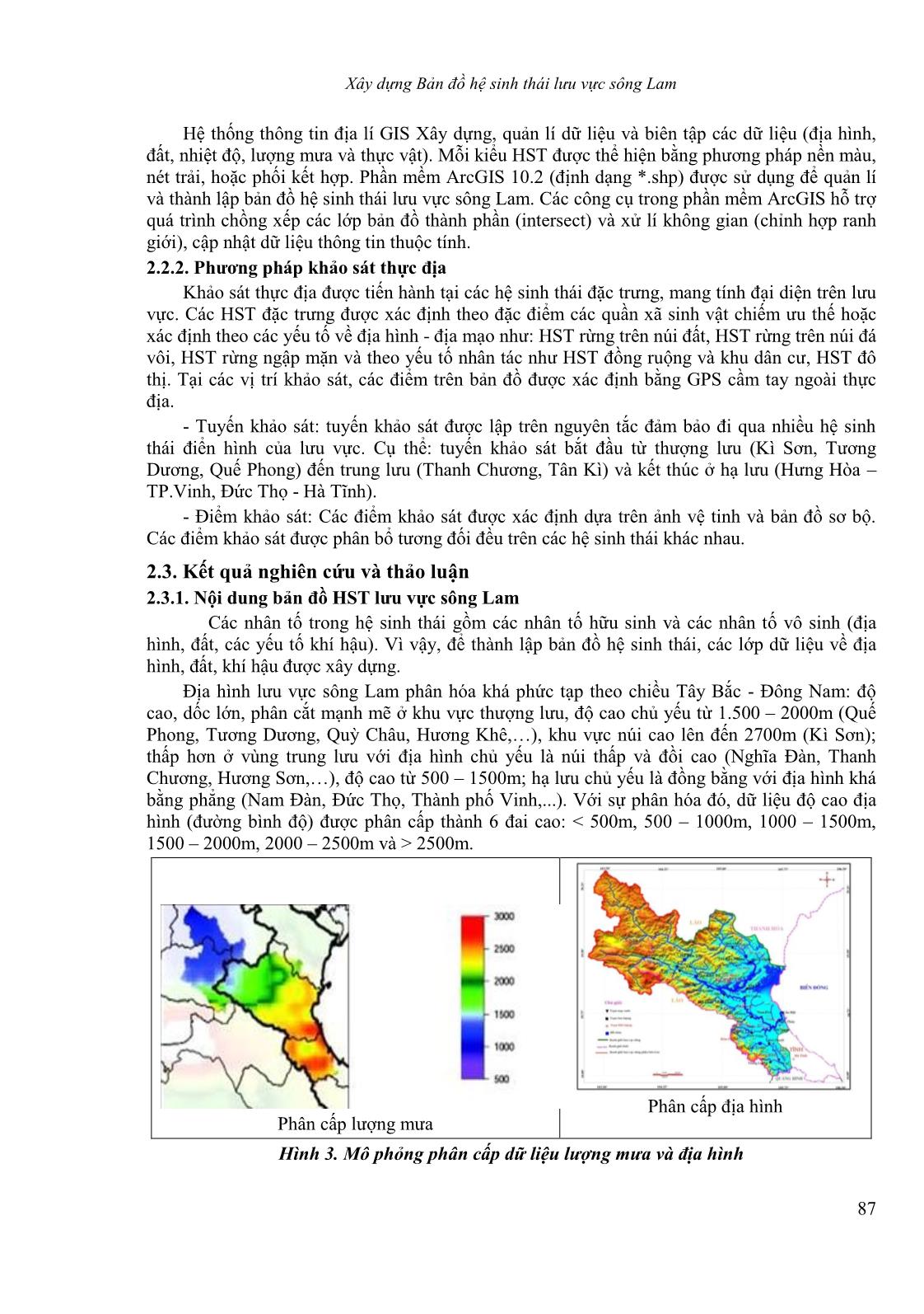 Xây dựng bản đồ hệ sinh thái lưu vực sông Lam trang 4