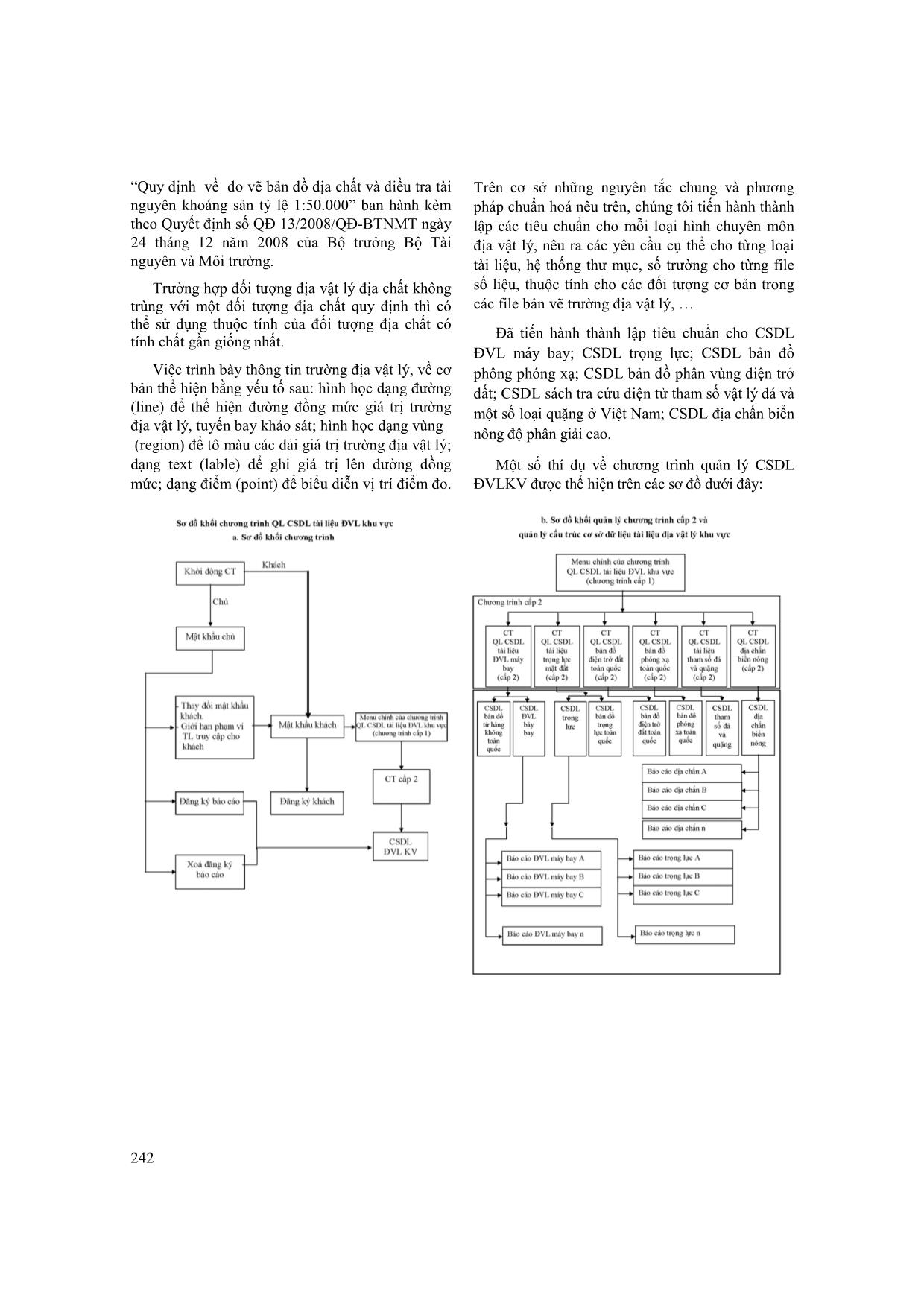 Xây dựng hệ thống chuẩn chung của cơ sở dữ liệu địa vật lý khu vực trong các đơn vị thuộc bộ tài nguyên và môi trường trang 5