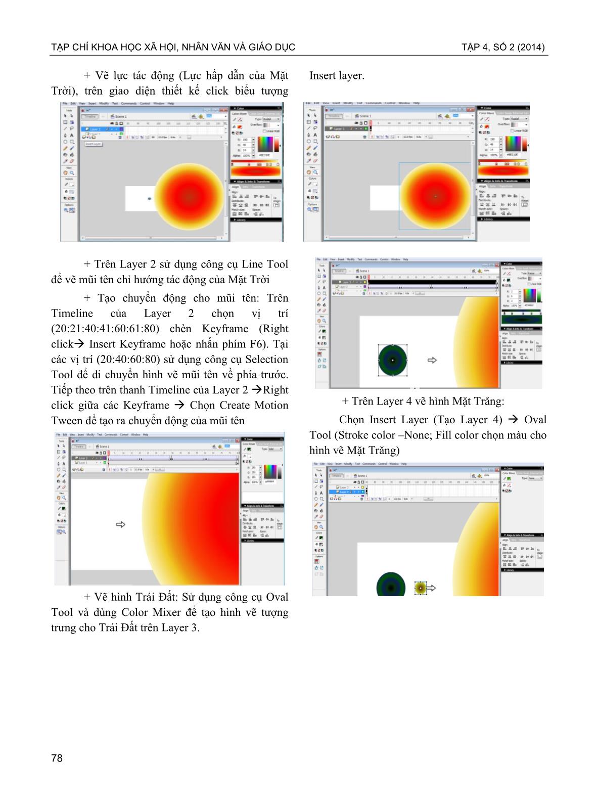 Xây dựng mô hình động bằng phần mềm flash và sử dụng trong dạy học khoa học trái đất trang 4