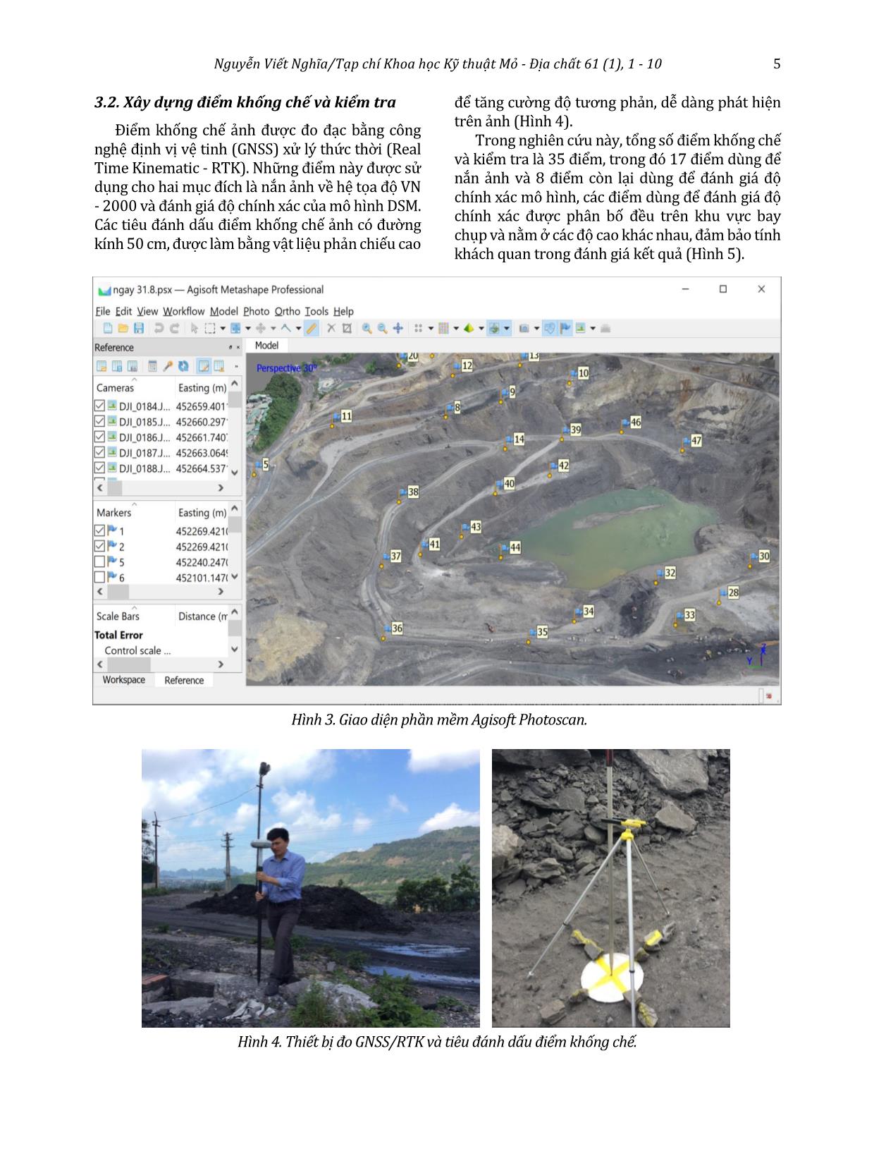 Xây dựng mô hình số độ cao cho mỏ lộ thiên có độ sâu lớn từ dữ liệu ảnh chụp bằng thiết bị bay Inspire 2 trang 5