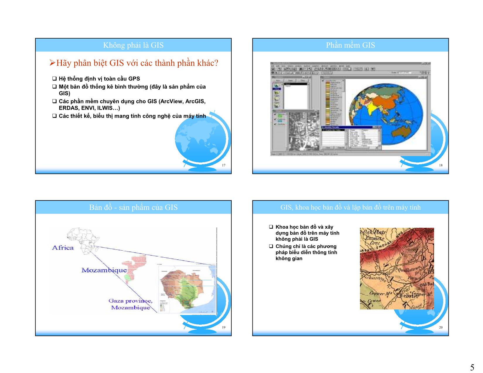 Bài giảng Hệ thống thông tin địa lý trang 5