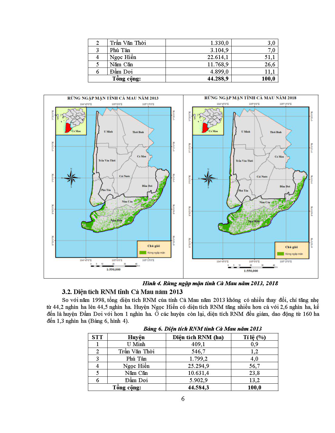 Đánh giá biến động rừng ngập mặn tỉnh Cà Mau trên cơ sở ảnh vệ tinh giai đoạn 1988-2018 trang 6