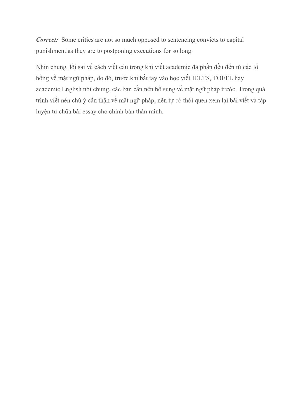 Các lỗi sai phổ biến trong cách viết câu (phần 1) trang 7