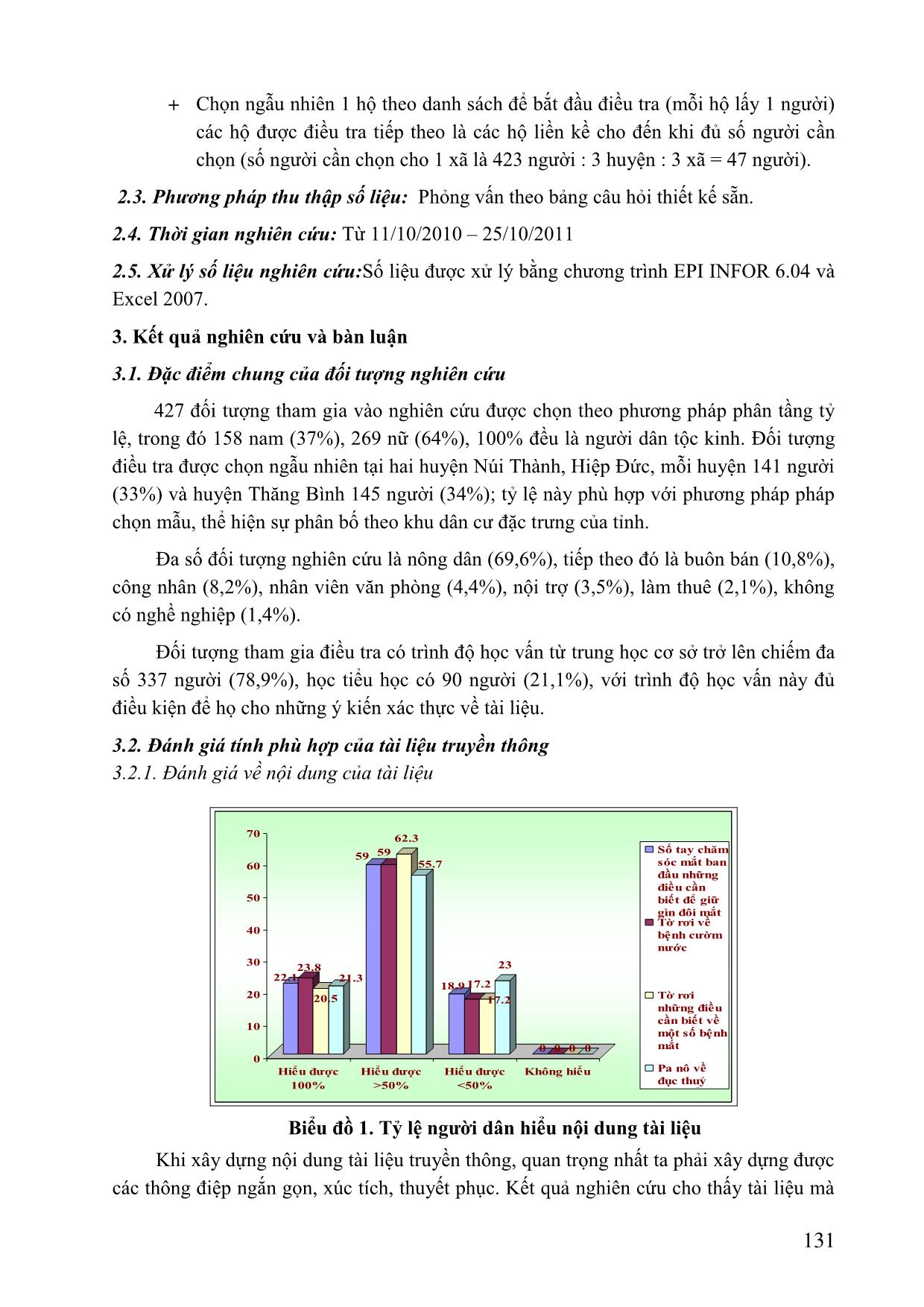 Đánh giá tính phù hợp của tài liệu truyền thông chăm sóc mắt tại tỉnh Quảng Nam trang 3
