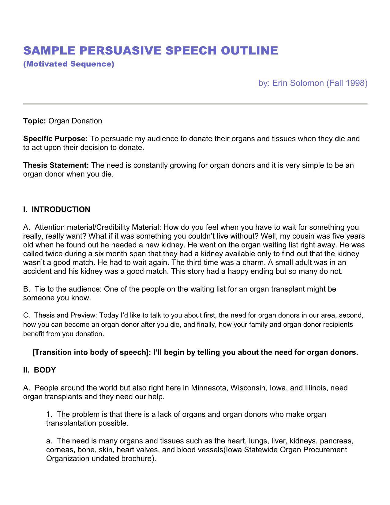 How to write an outline for a persuasive speech trang 2