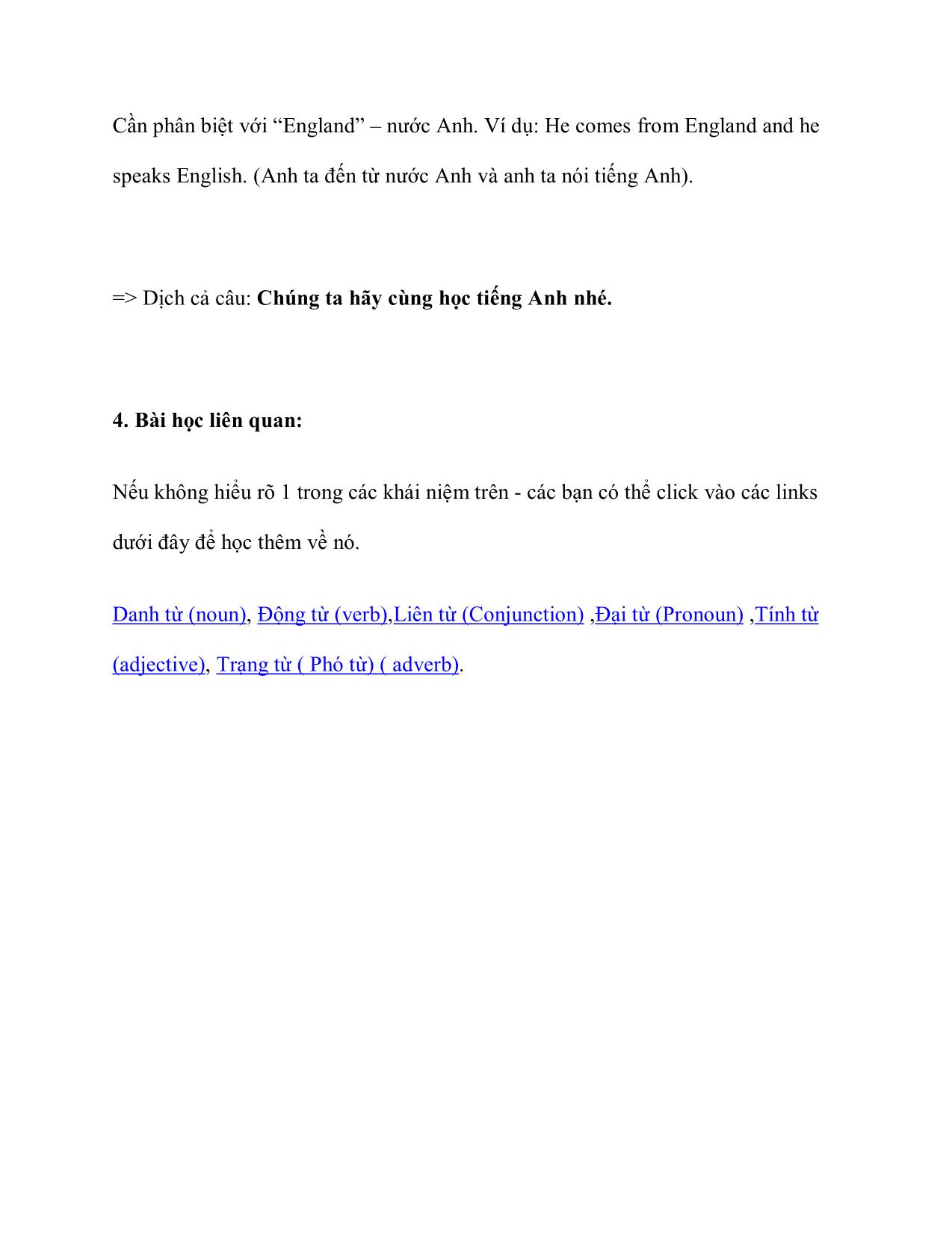 Let’s learn English trang 5
