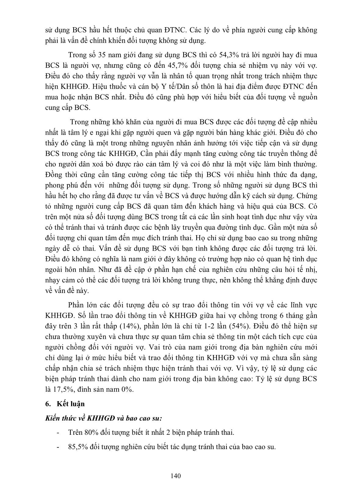 Mô tả kiến thức, thái độ và thực hành sử dụng bao cao su trong kế hoạch hóa gia đình của nam giới có vợ tại xã Thượng Kiệm, huyện Kim Sơn, tỉnh Ninh Bình năm 2013 trang 10