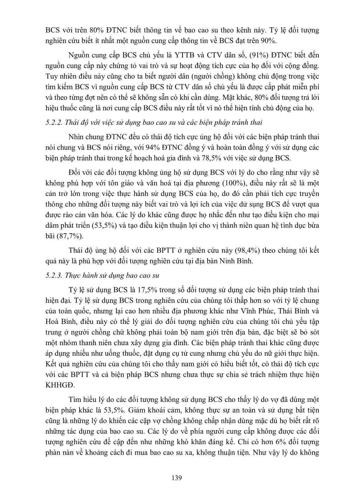 Mô tả kiến thức, thái độ và thực hành sử dụng bao cao su trong kế hoạch hóa gia đình của nam giới có vợ tại xã Thượng Kiệm, huyện Kim Sơn, tỉnh Ninh Bình năm 2013 trang 9