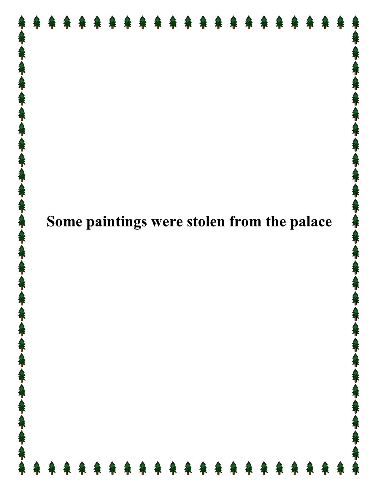Some paintings were stolen from the palace trang 1