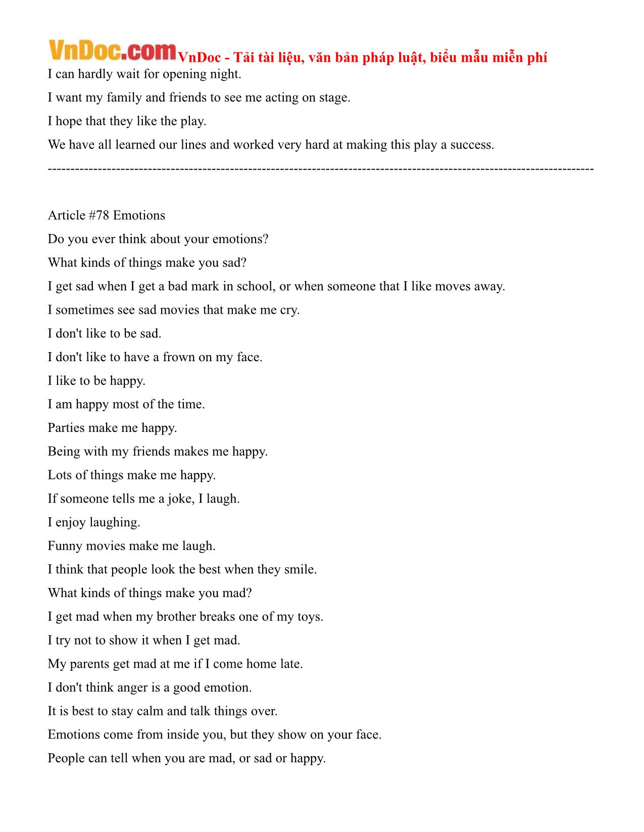 100 bài luyện nghe Tiếng Anh Level 1 (Phần 7) trang 8