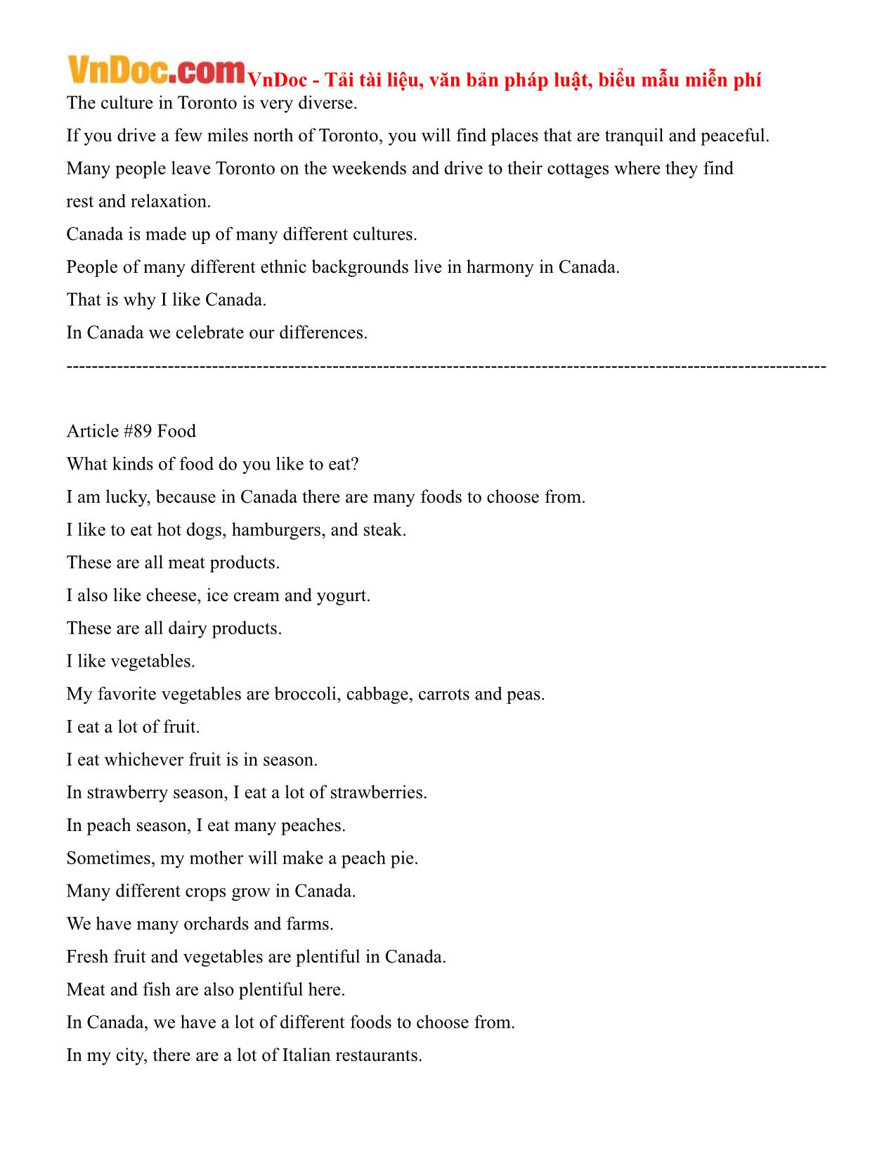 100 bài luyện nghe Tiếng Anh Level 1 (Phần 8) trang 10