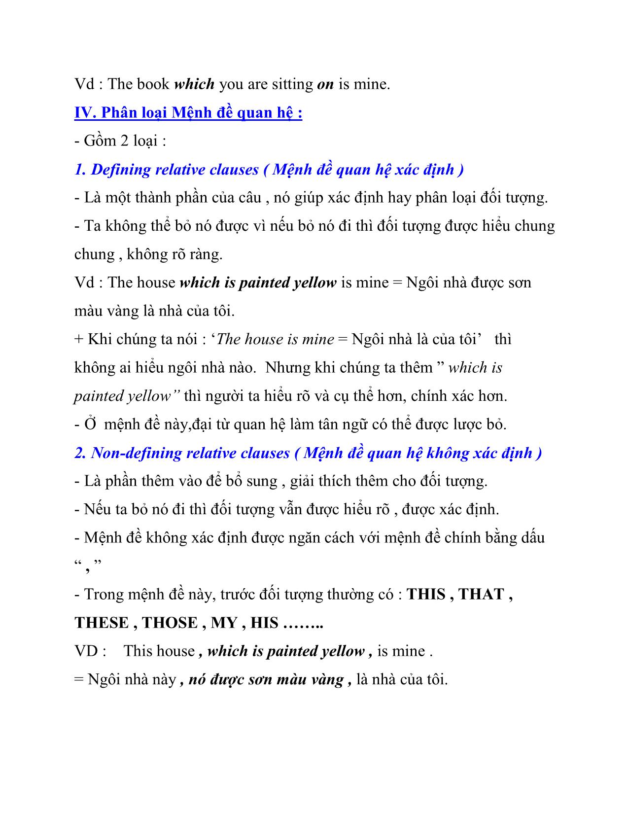 Tiếng Anh - Bài 19: Mệnh đề quan hệ trang 8